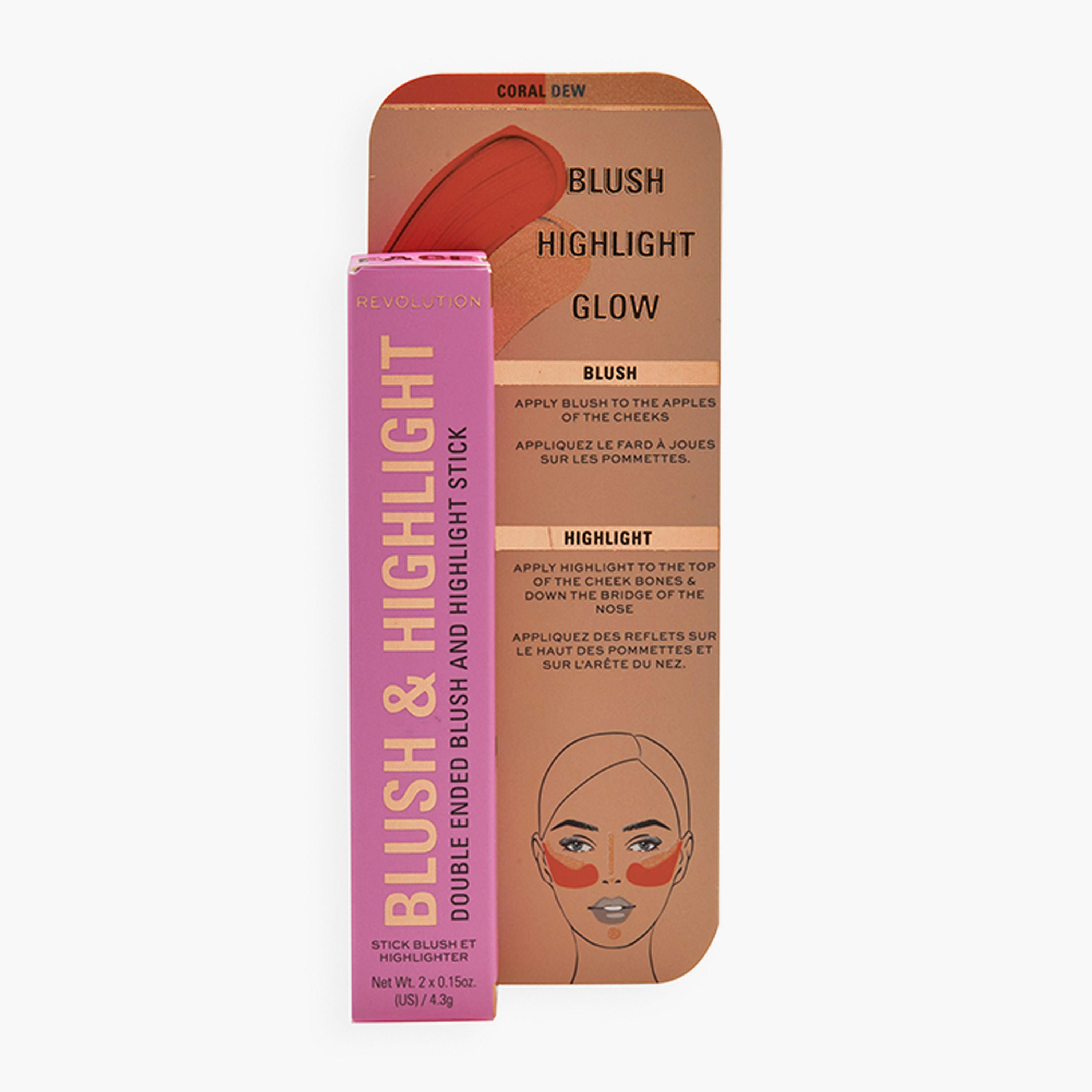 احمر خدود وهايلايت ستيك ميك اب ريفوليوشن-beautyandpersonalcare-makeup-face-highlighters-image-1