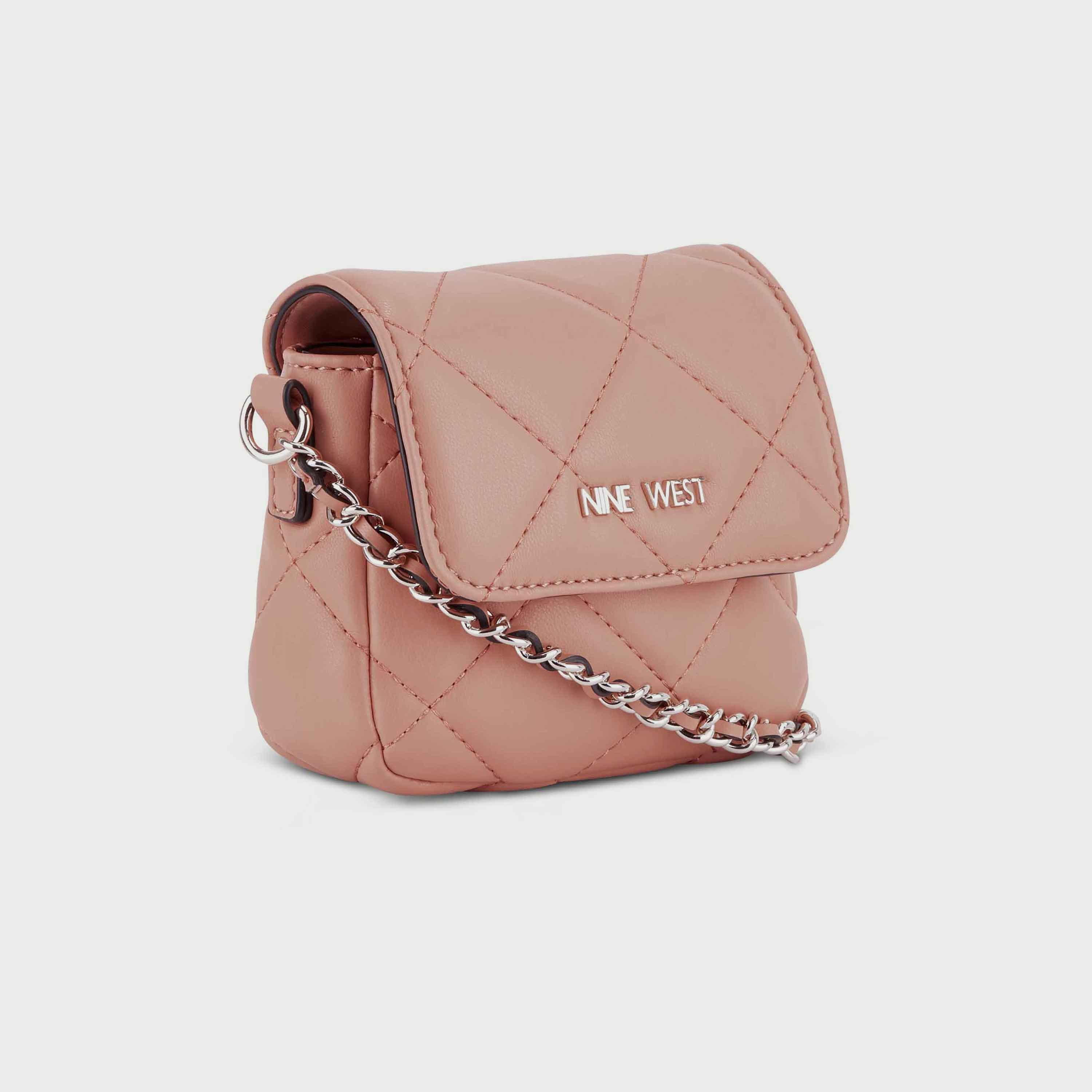 Nine West Crescent Quilted Crossbody Bag with Zip Closure and Strap in Beige-women-bagsandwallets-handbags-image-15