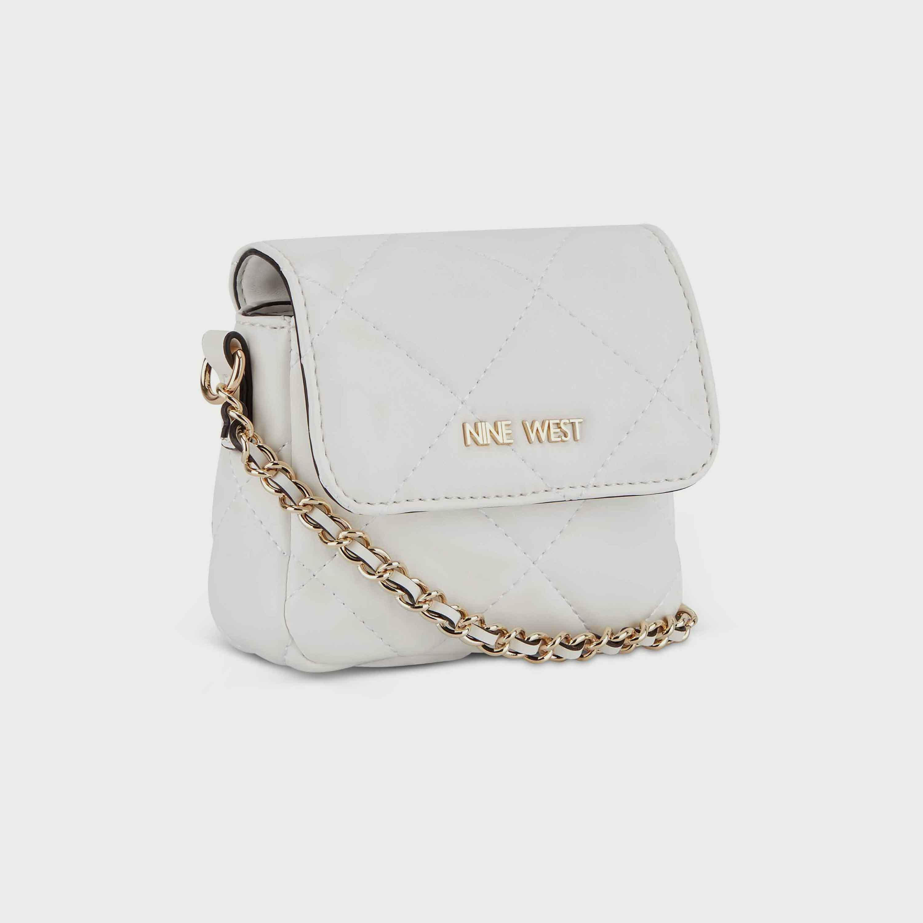 Nine West Crescent Quilted Crossbody Bag with Zip Closure and Strap in Beige-women-bagsandwallets-handbags-image-6