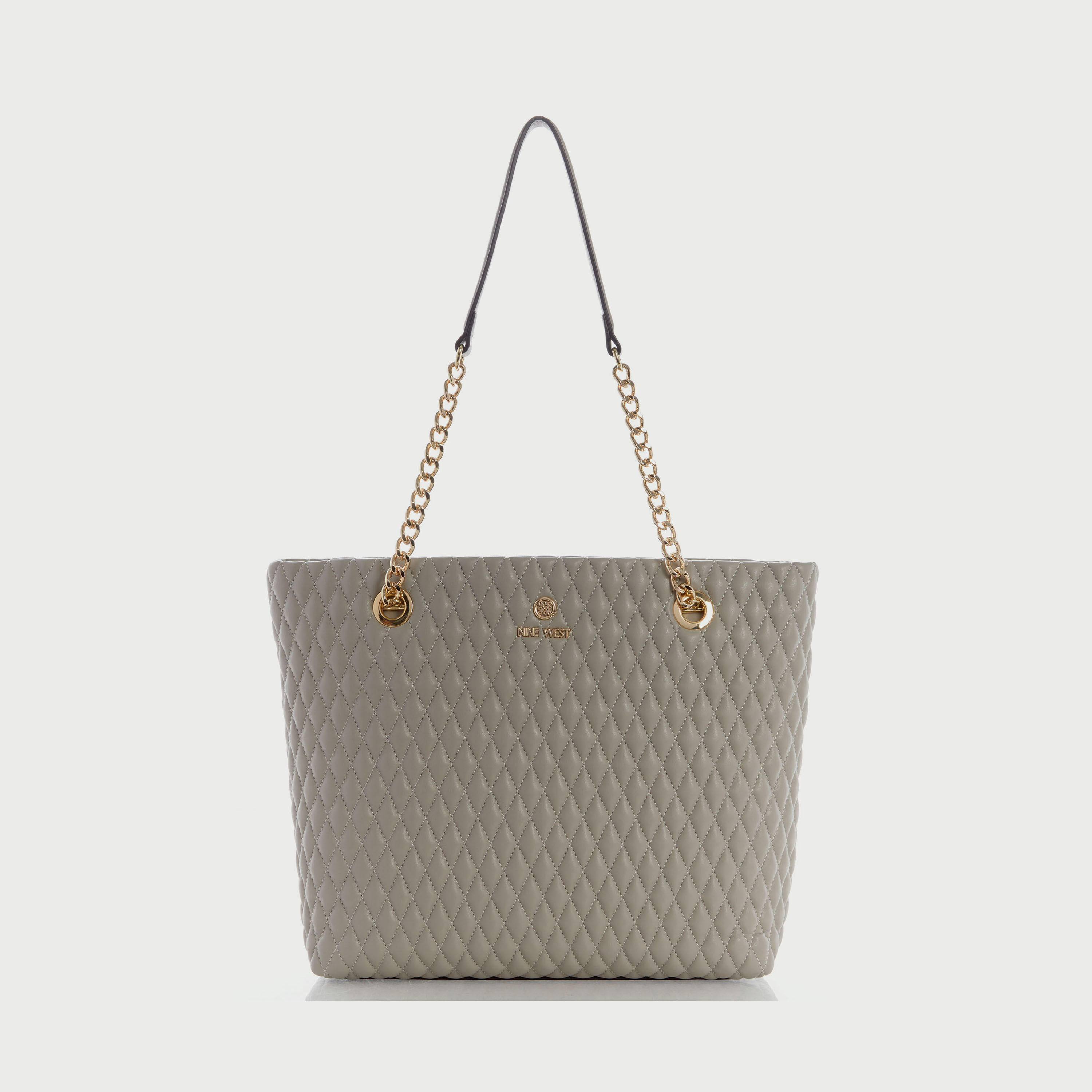 حقيبة كتف مبطنة من ناين وست كايليا مع حزام سلسلة للكتف-women-bagsandwallets-handbags-image-1