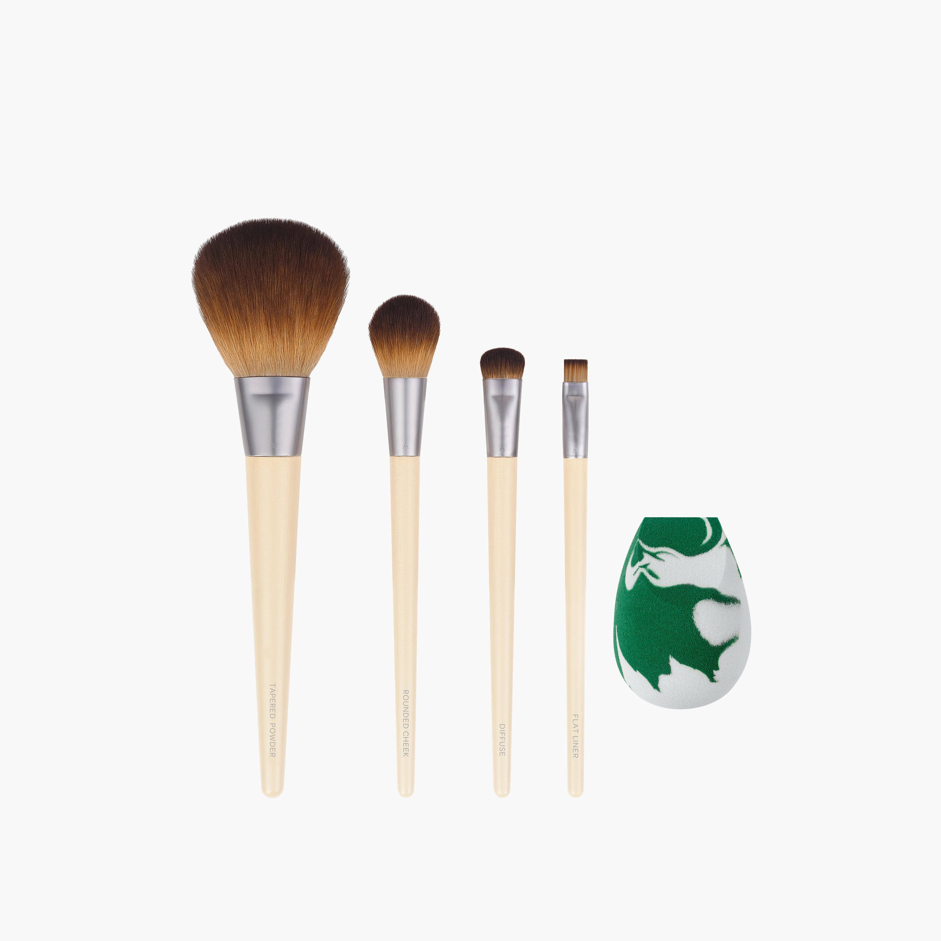 طقم إسفنج وفرش مكياج 5 قطع من إيكوتولز-beautyandpersonalcare-makeup-brushesandaccessories-brushes-image-2