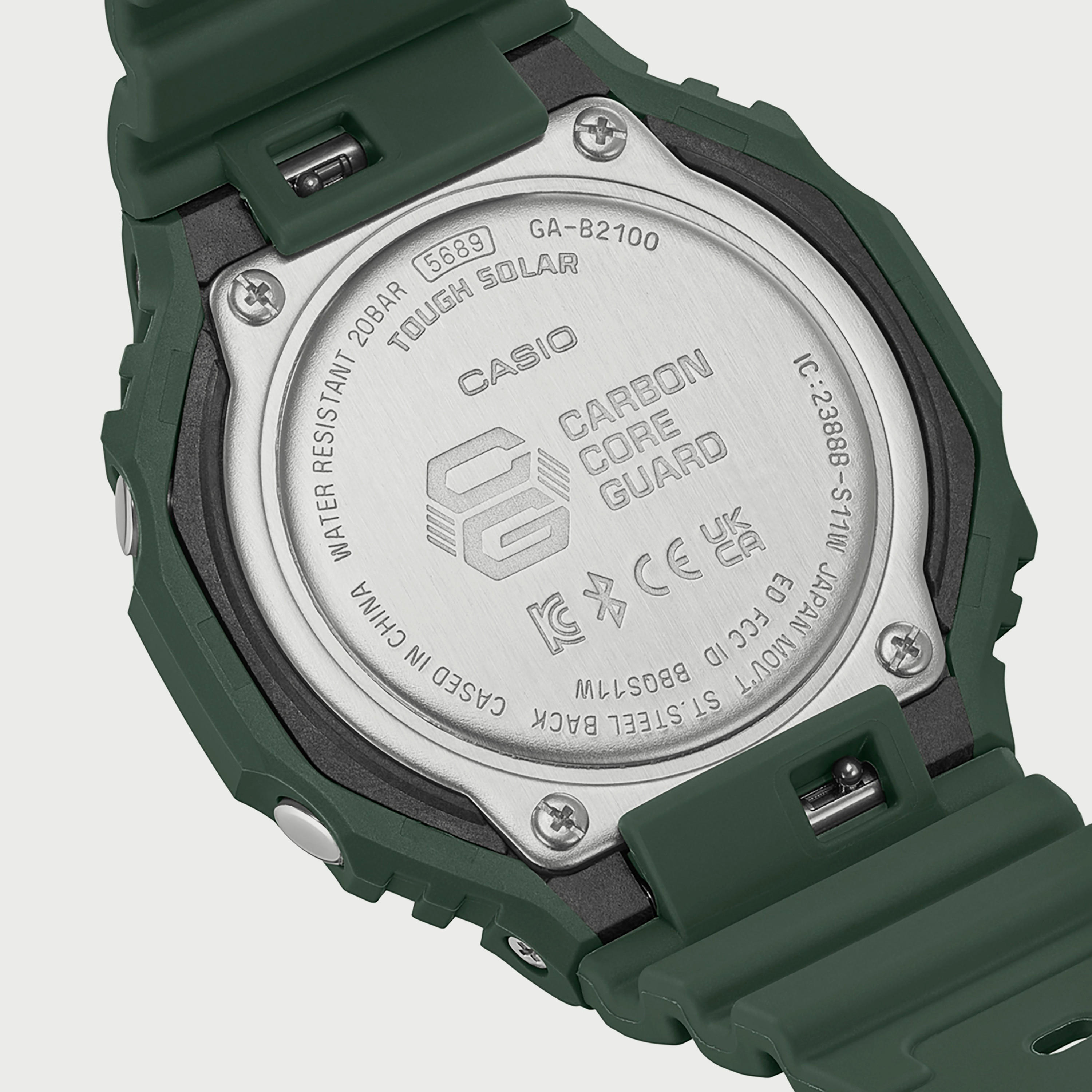 G Shock Men's Green Analog-Digital Carbon Watch GA-B2100-3ADR | 46 MM-men-watchesandjewellery-watches-image-6