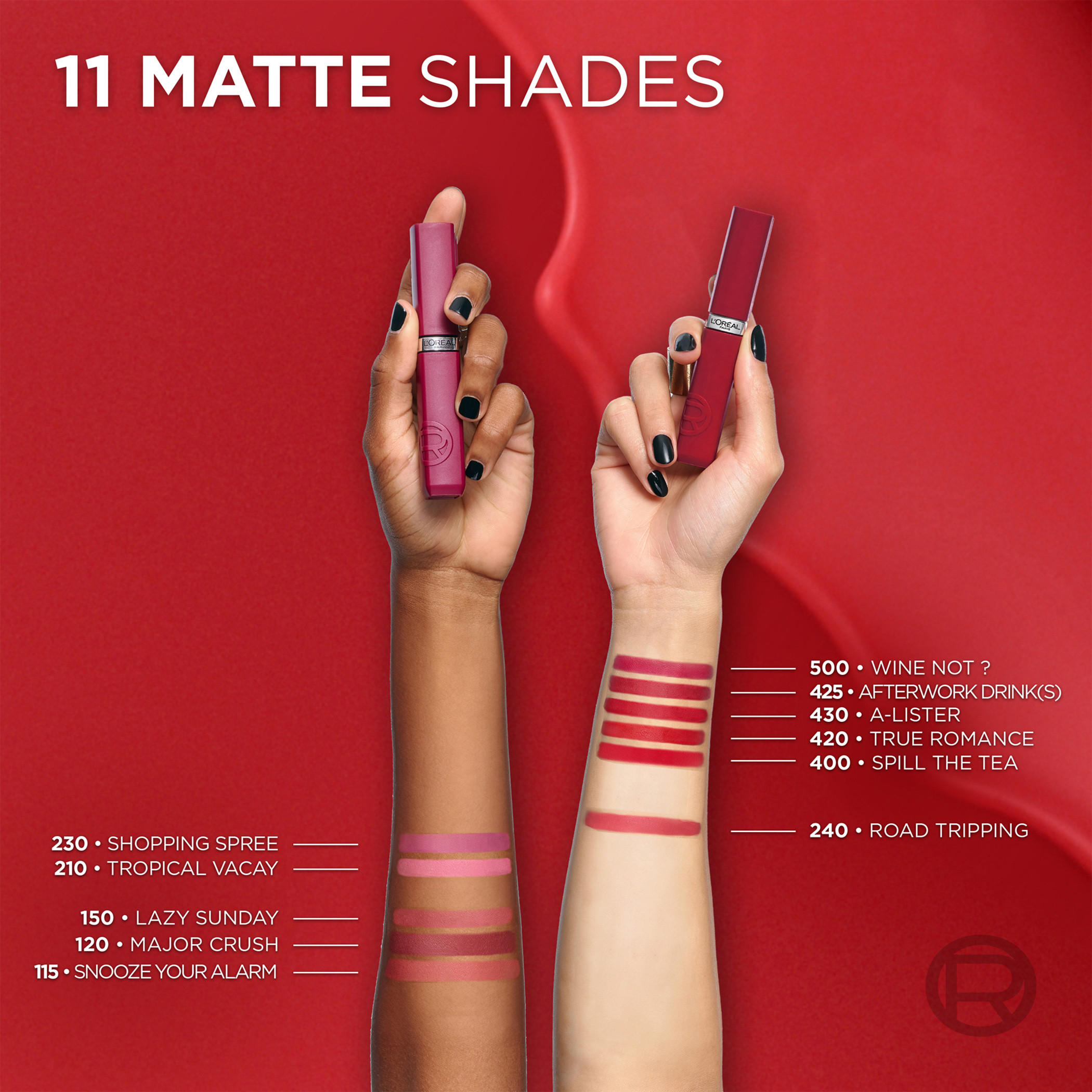أحمر شفاه سائل مطفي إنفيليبل من لوريال باريس-beautyandpersonalcare-makeup-lips-liquidlipsticks-image-6