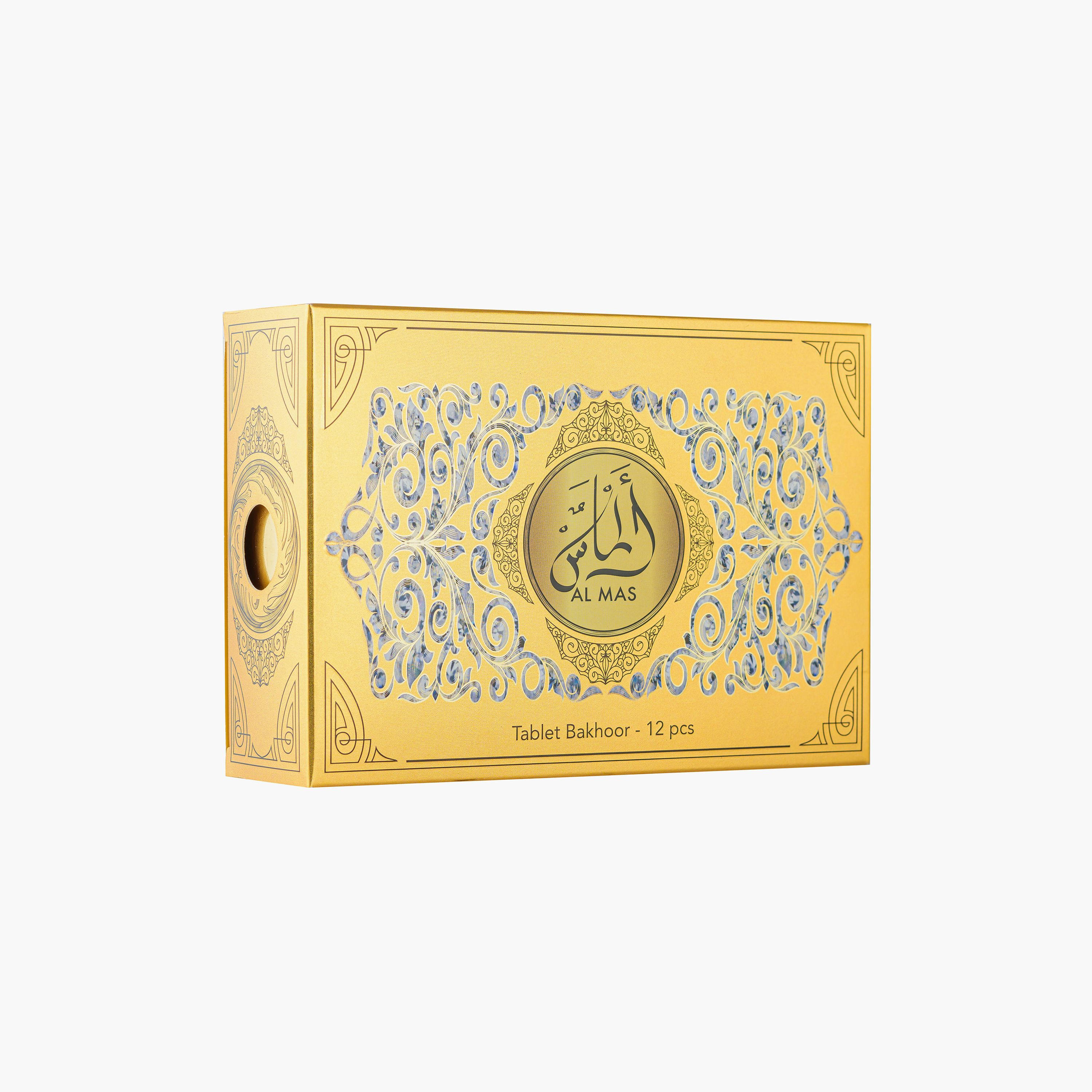 Hamidi Luxury Al Mas Hamidi Tablet Bakhoor - Set of 12-household-homefragrance-potpourri-image-2