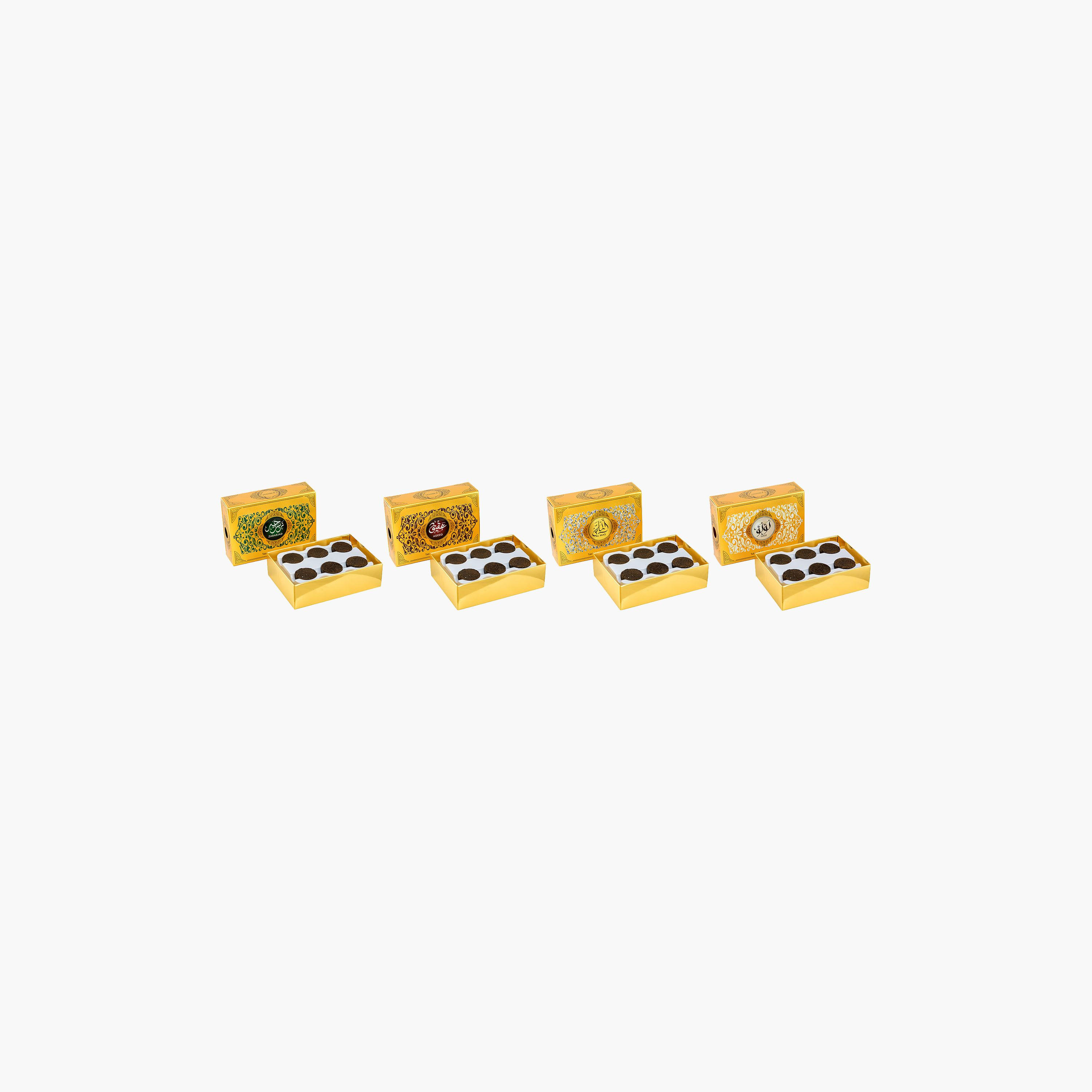Hamidi Luxury Al Mas Hamidi Tablet Bakhoor - Set of 12-household-homefragrance-potpourri-image-3
