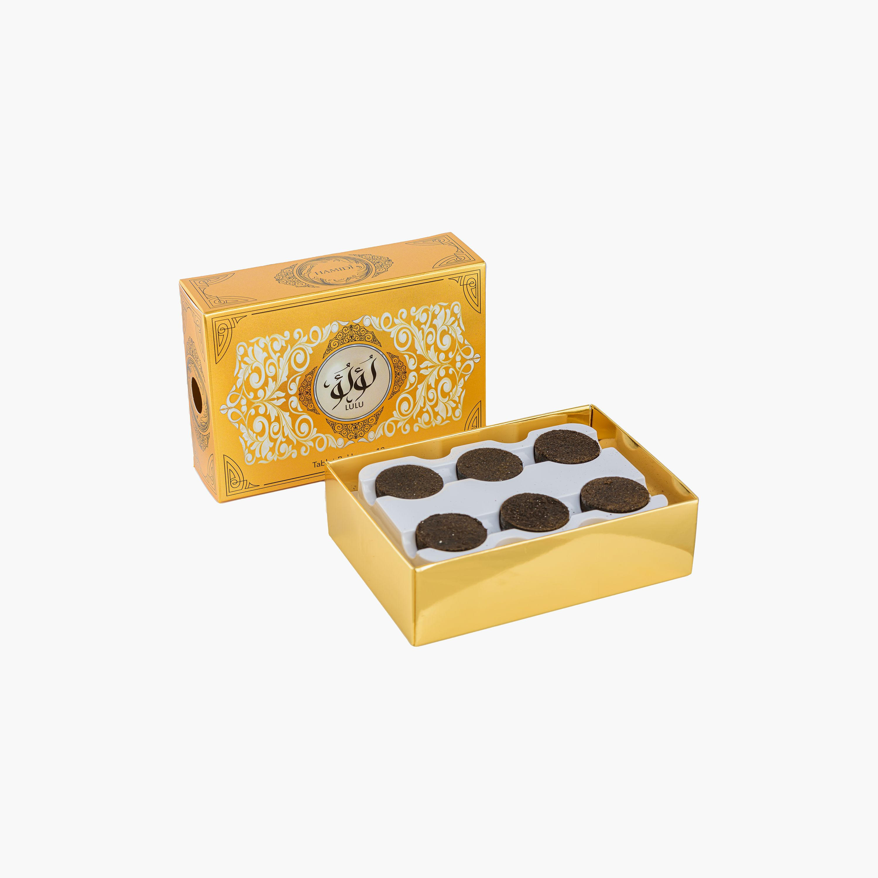 Hamidi Luxury Al Mas Hamidi Tablet Bakhoor - Set of 12-household-homefragrance-potpourri-image-1