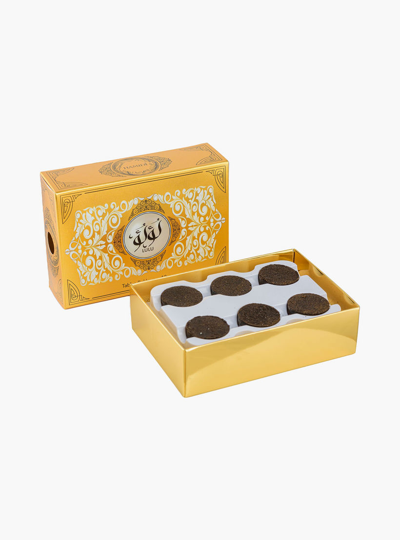 Hamidi Luxury Al Mas Hamidi Tablet Bakhoor - Set of 12-household-homefragrance-potpourri-image-1