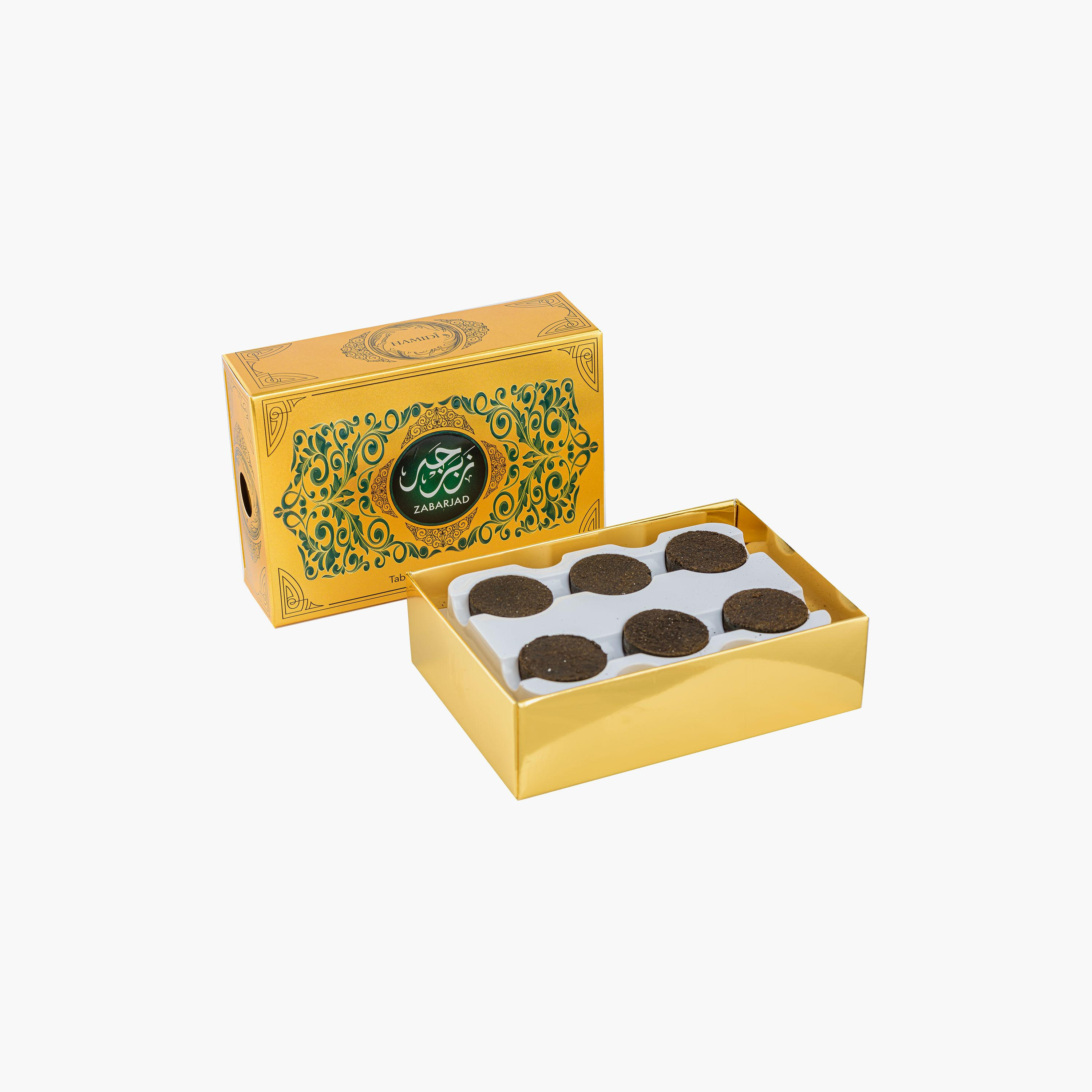 Hamidi Luxury Al Mas Hamidi Tablet Bakhoor - Set of 12-household-homefragrance-potpourri-image-1
