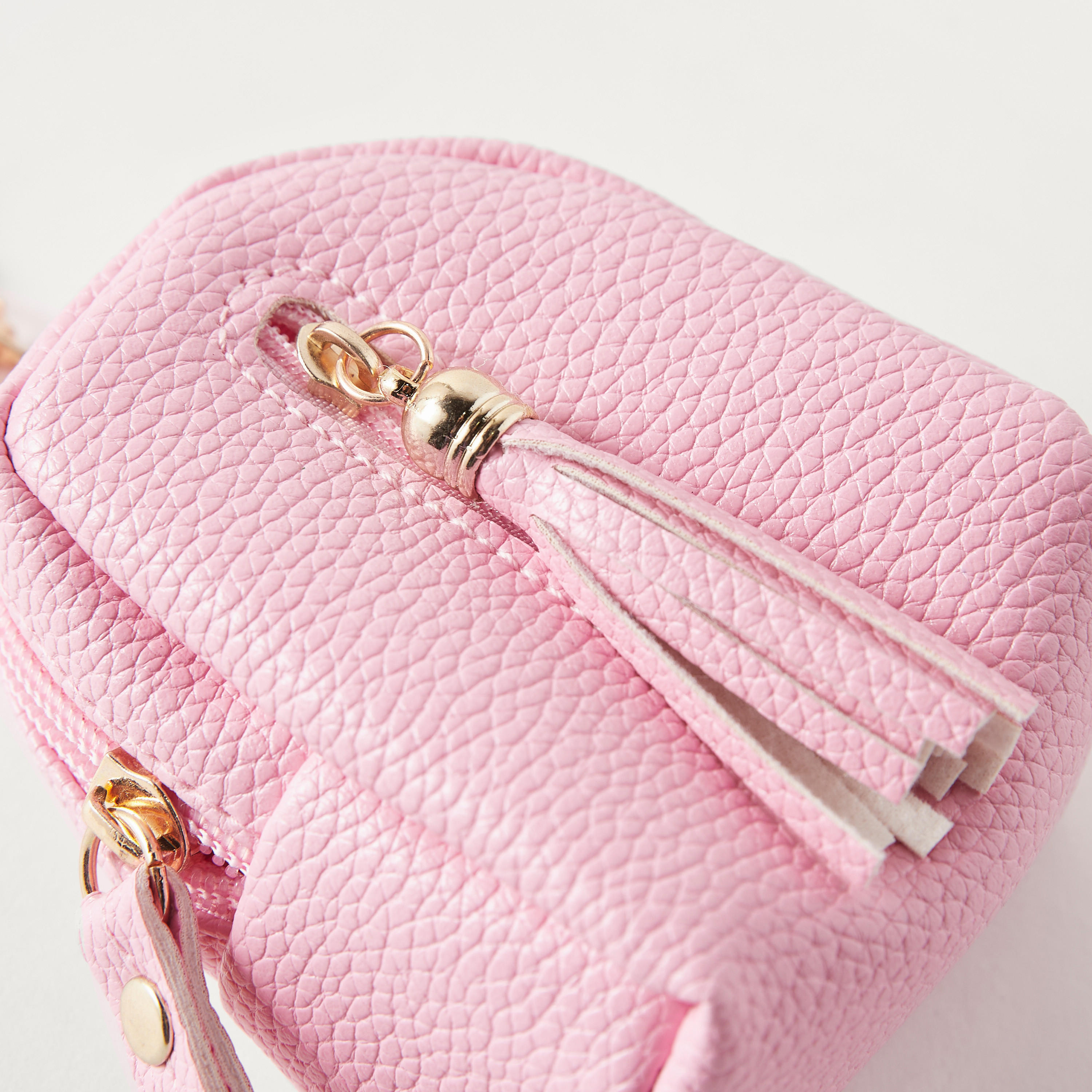 Textured Coin Pouch Keychain with Hook-girls-accessories-keyringsandbagcharms-image-3
