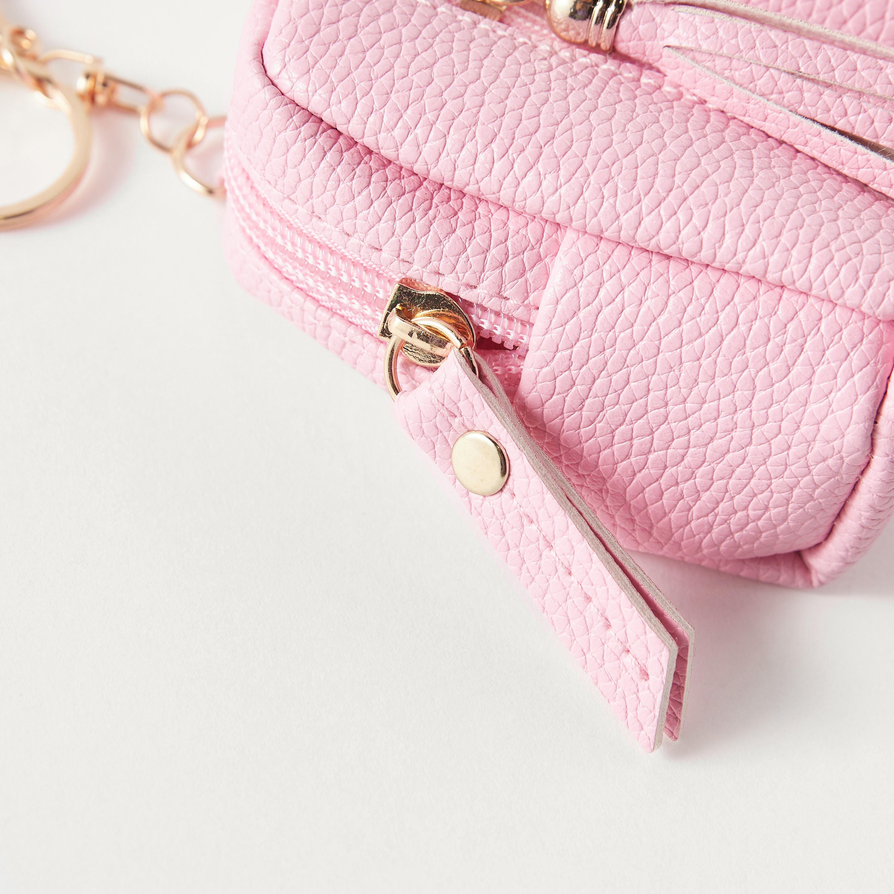 Textured Coin Pouch Keychain with Hook-girls-accessories-keyringsandbagcharms-image-4