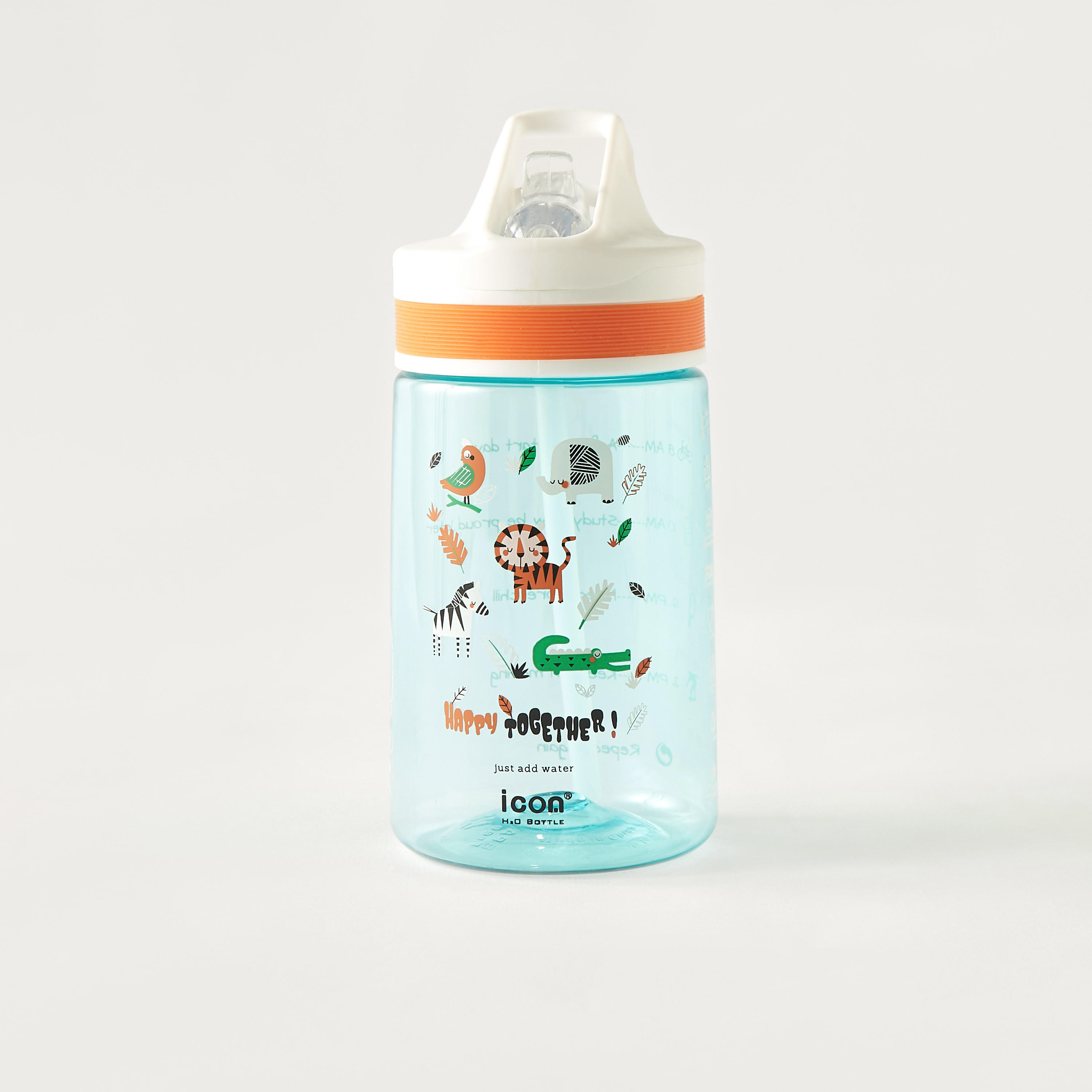 icon Printed Sipper Water Bottle - 400 ml-household-dining-drinkserveware-bottles-image-1
