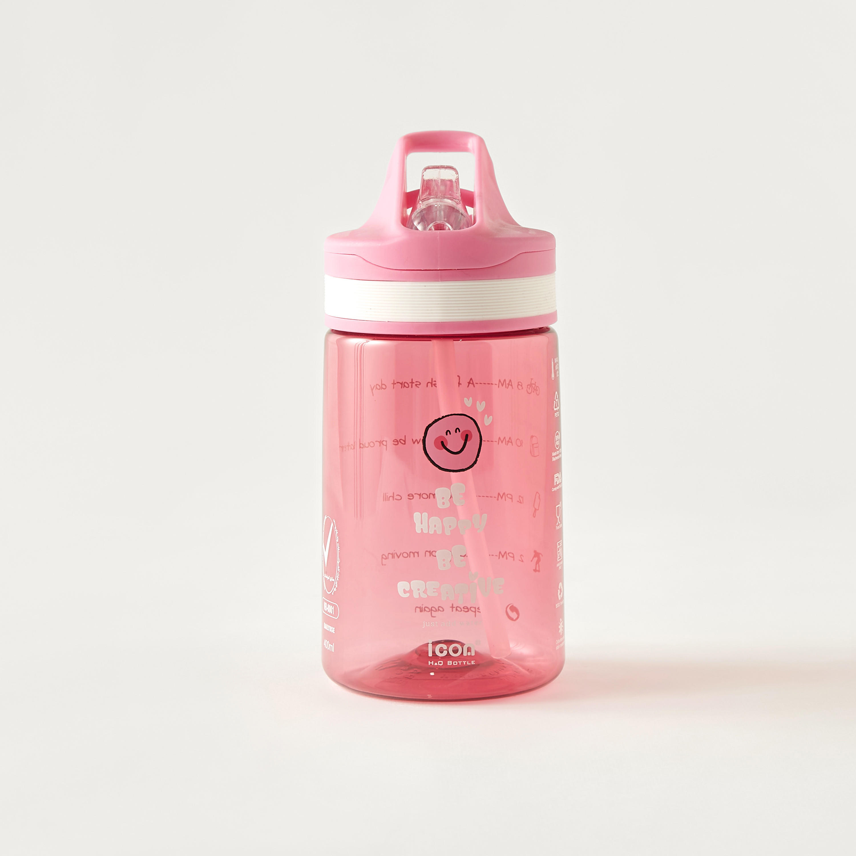 icon Printed Sipper Water Bottle - 400 ml-household-dining-drinkserveware-bottles-image-1