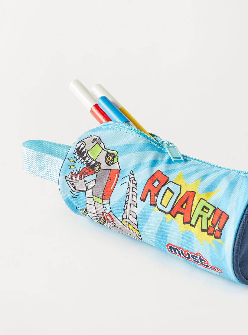 Must 3-Piece Dinosaur Graphic Print 12-inch Trolley Backpack Set - 2-Year Warranty-school-bagsandbackpacks-sets-image-10