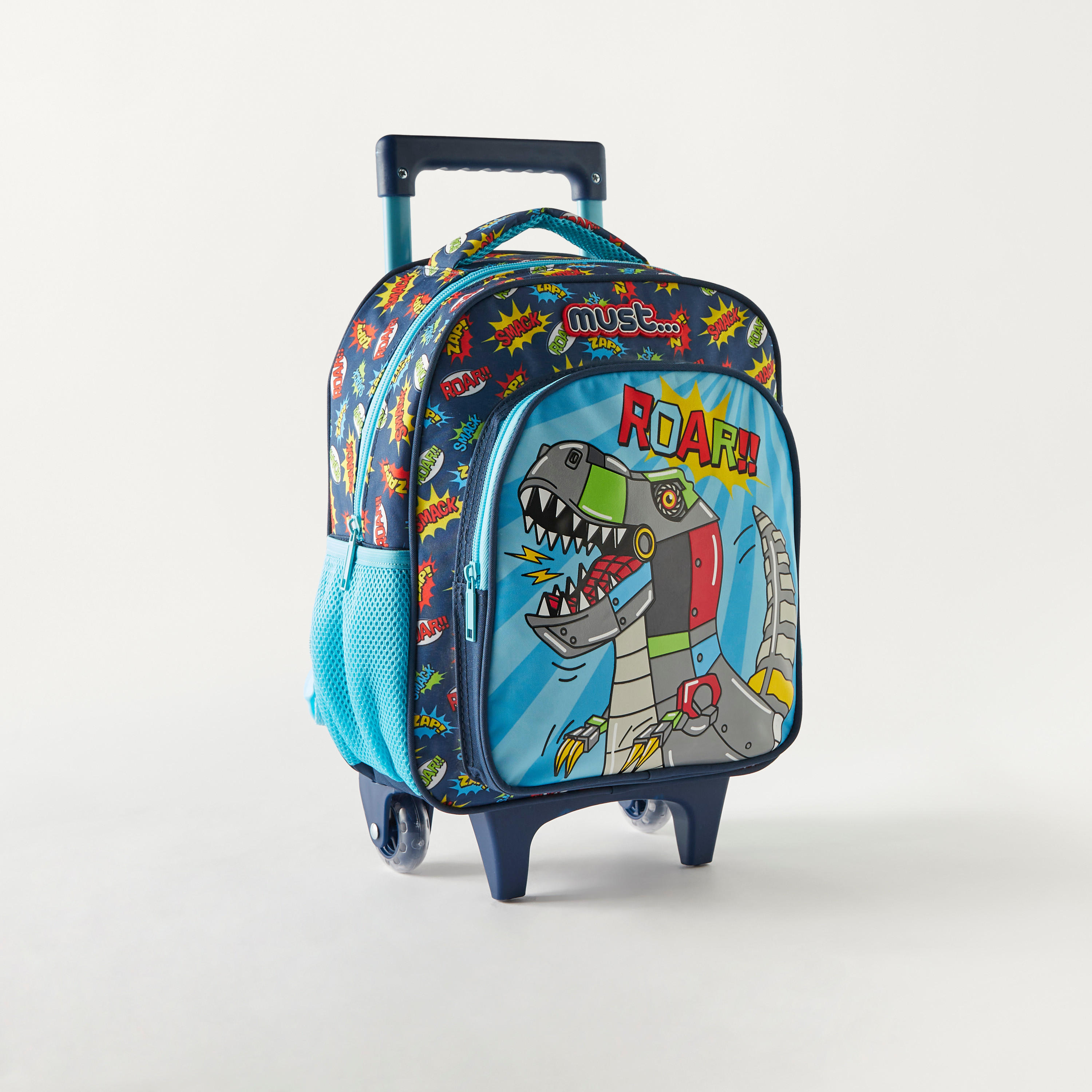 Must 3-Piece Dinosaur Graphic Print 12-inch Trolley Backpack Set - 2-Year Warranty-school-bagsandbackpacks-sets-image-3