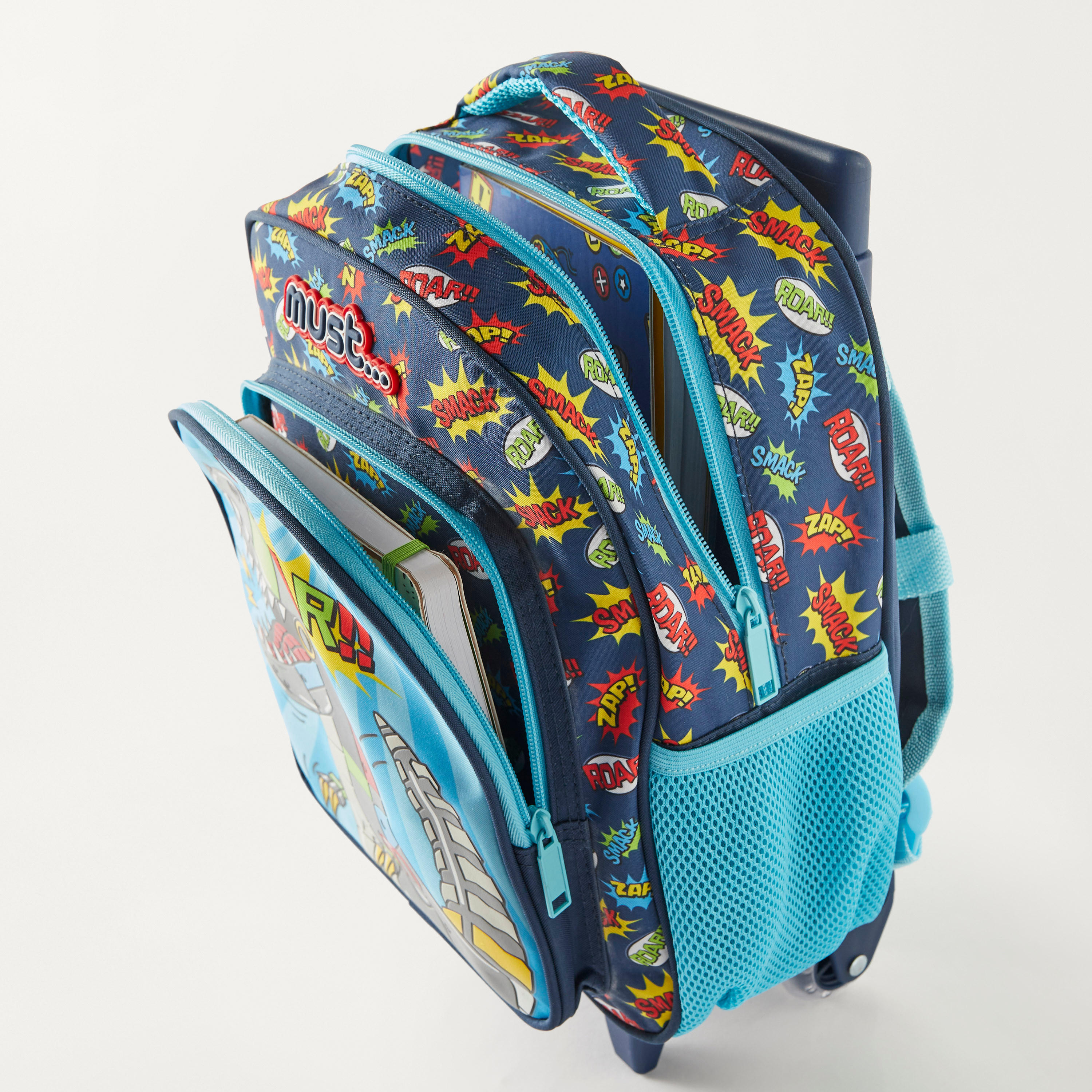 Must 3-Piece Dinosaur Graphic Print 12-inch Trolley Backpack Set - 2-Year Warranty-school-bagsandbackpacks-sets-image-8