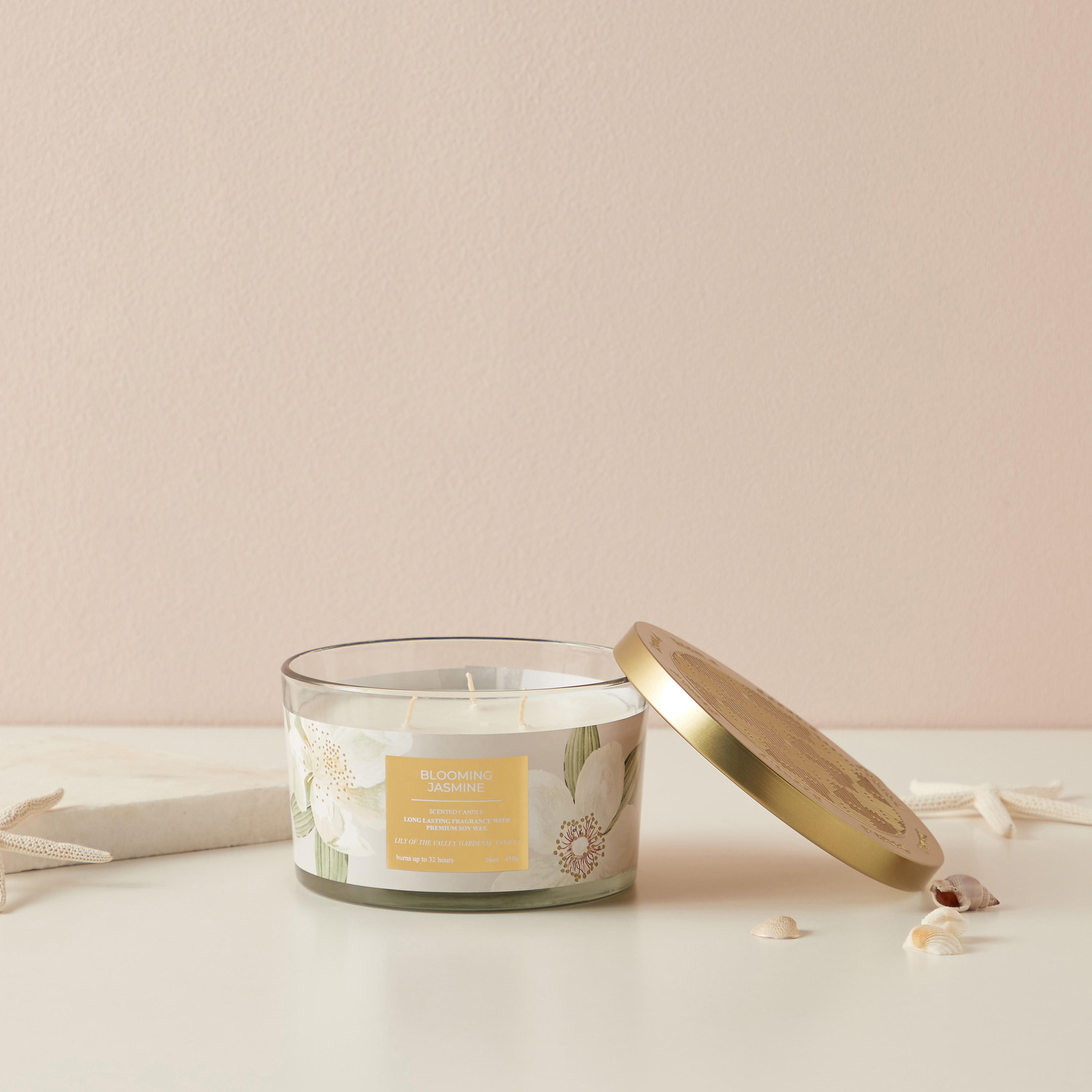Scent.d Fresh Cotton 3-Wick Jar Candle - 450 gms-household-homefragrance-candles-image-1