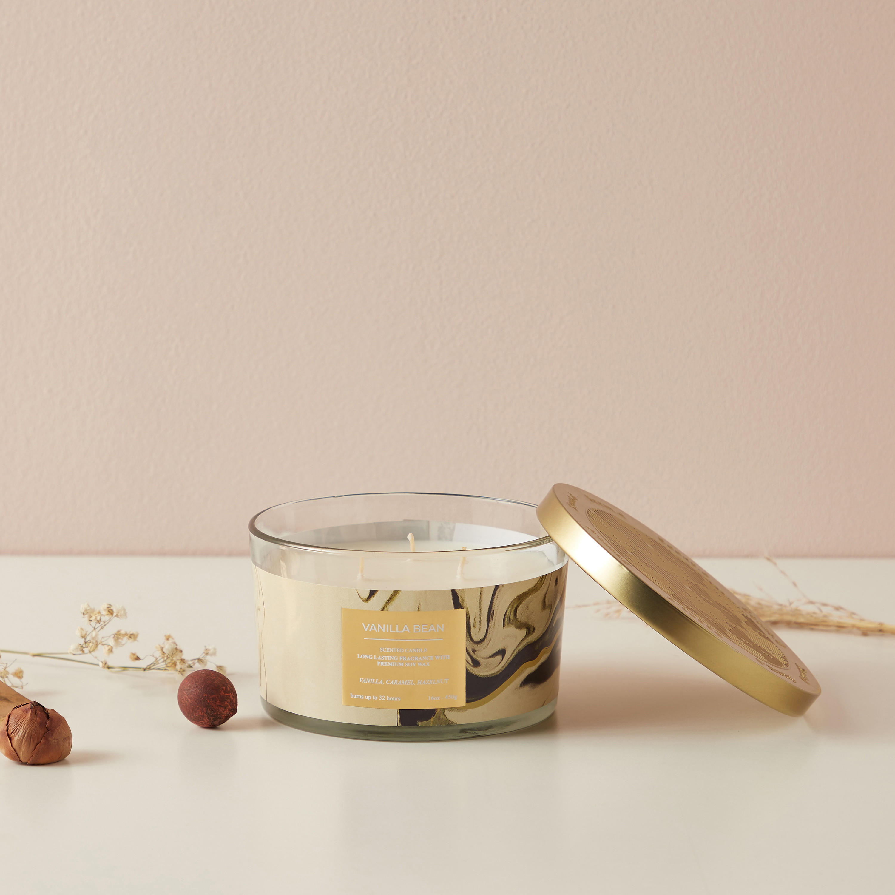 Scent.d Fresh Cotton 3-Wick Jar Candle - 450 gms-household-homefragrance-candles-image-1