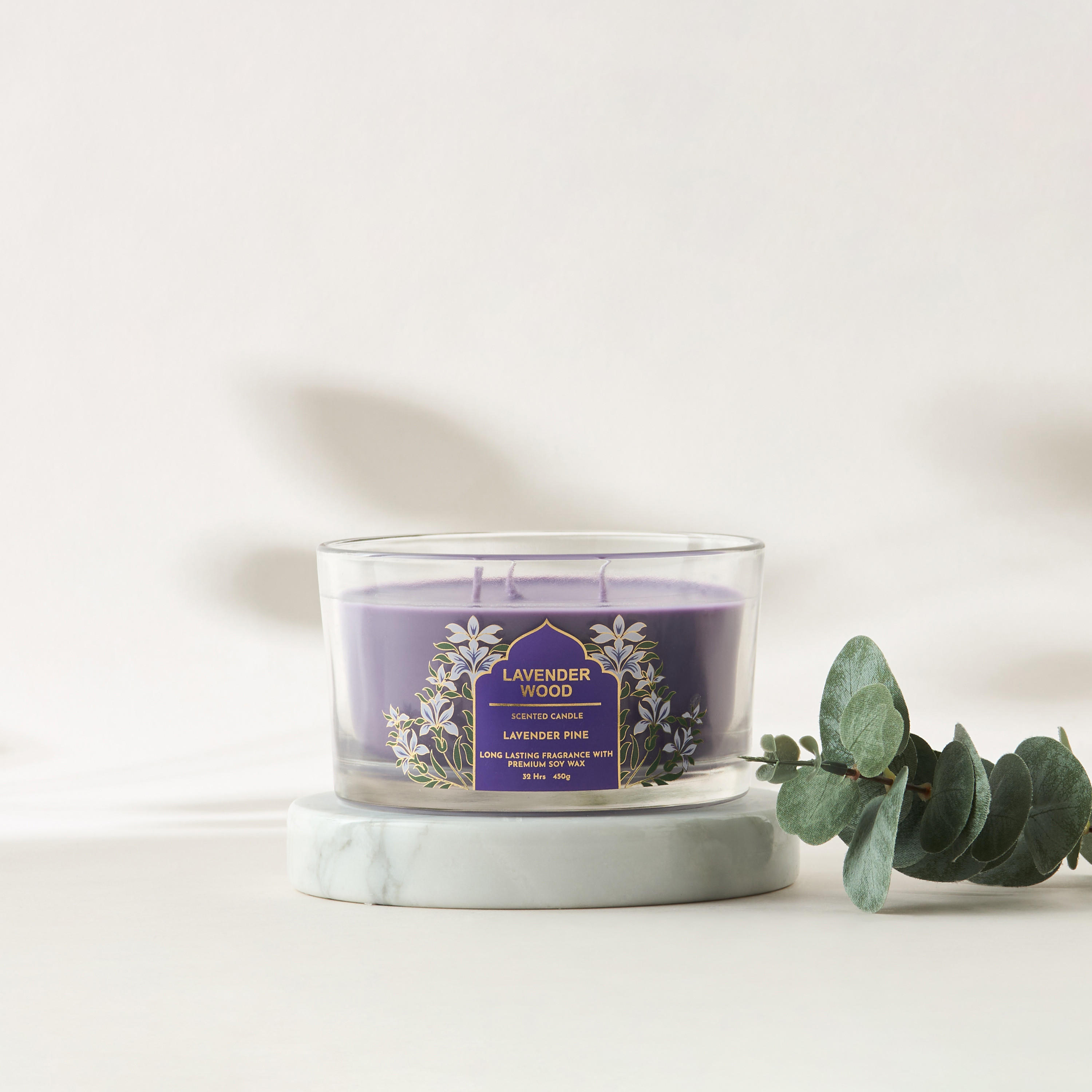 Scent.d Fresh Cotton 3-Wick Jar Candle - 450 gms-household-homefragrance-candles-image-1