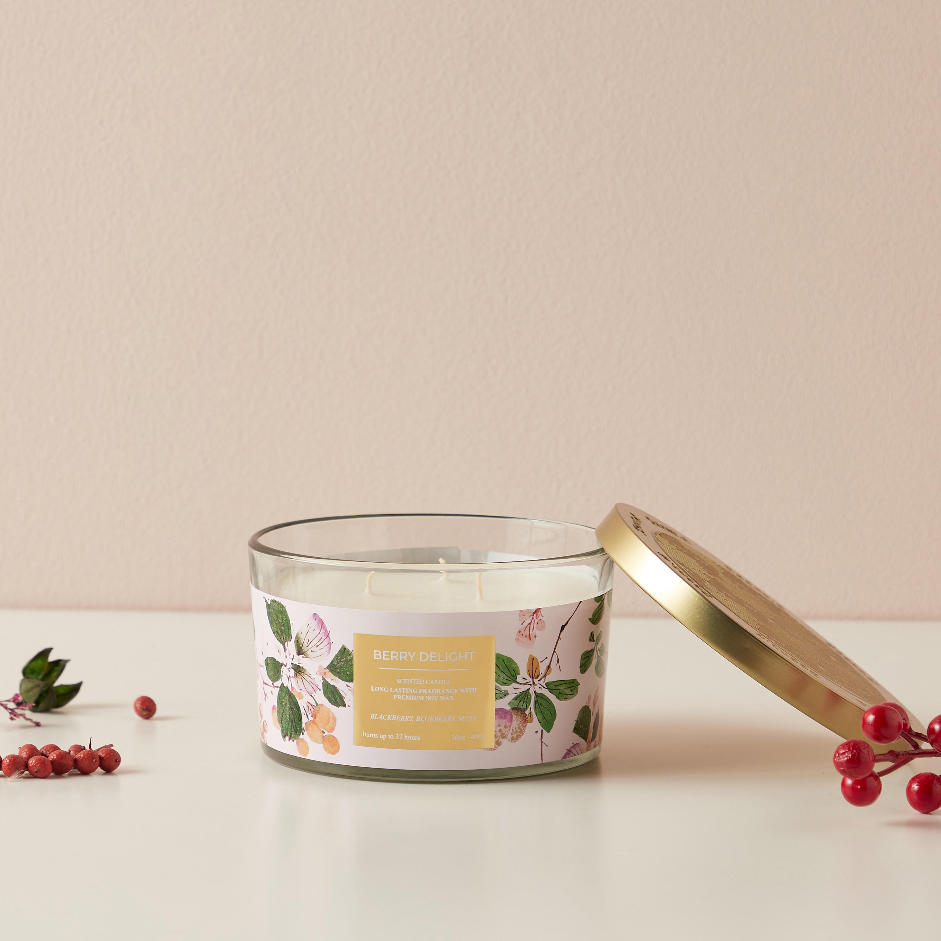 جرة شمع 3 فتلات فريش كوتون من سينت.د - 450 جرام-household-homefragrance-candles-image-1