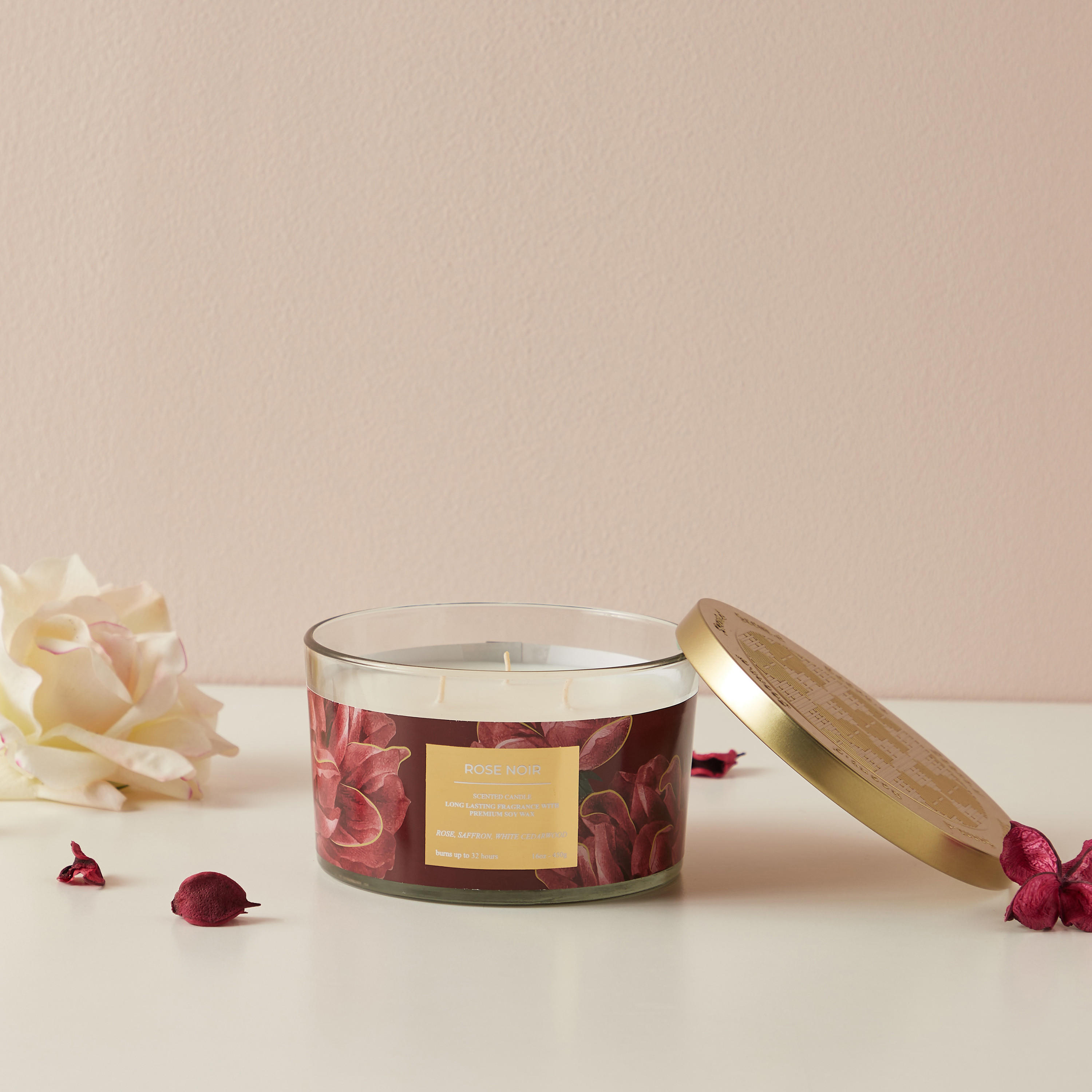 Scent.d Fresh Cotton 3-Wick Jar Candle - 450 gms-household-homefragrance-candles-image-1