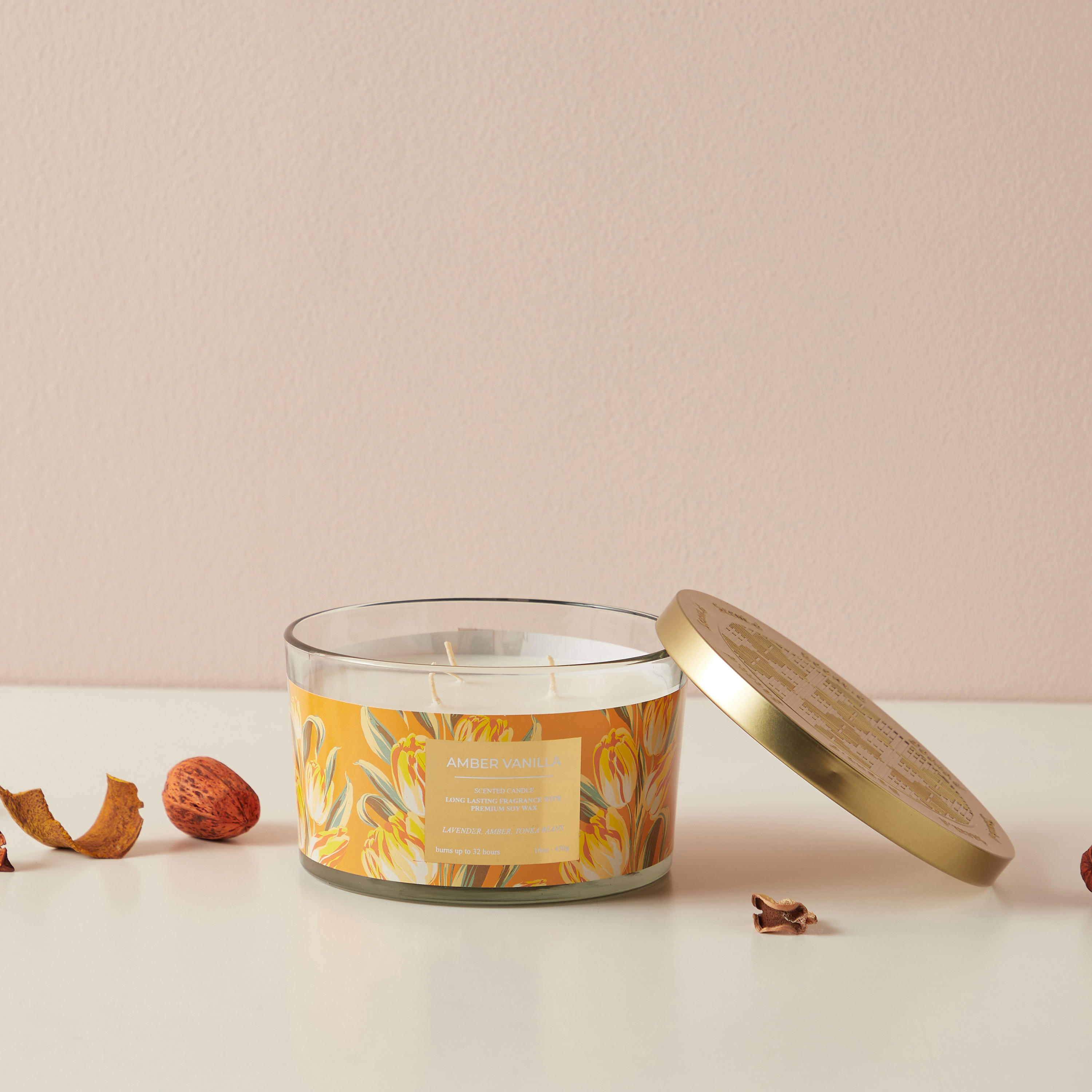 Scent.d Fresh Cotton 3-Wick Jar Candle - 450 gms-household-homefragrance-candles-image-1