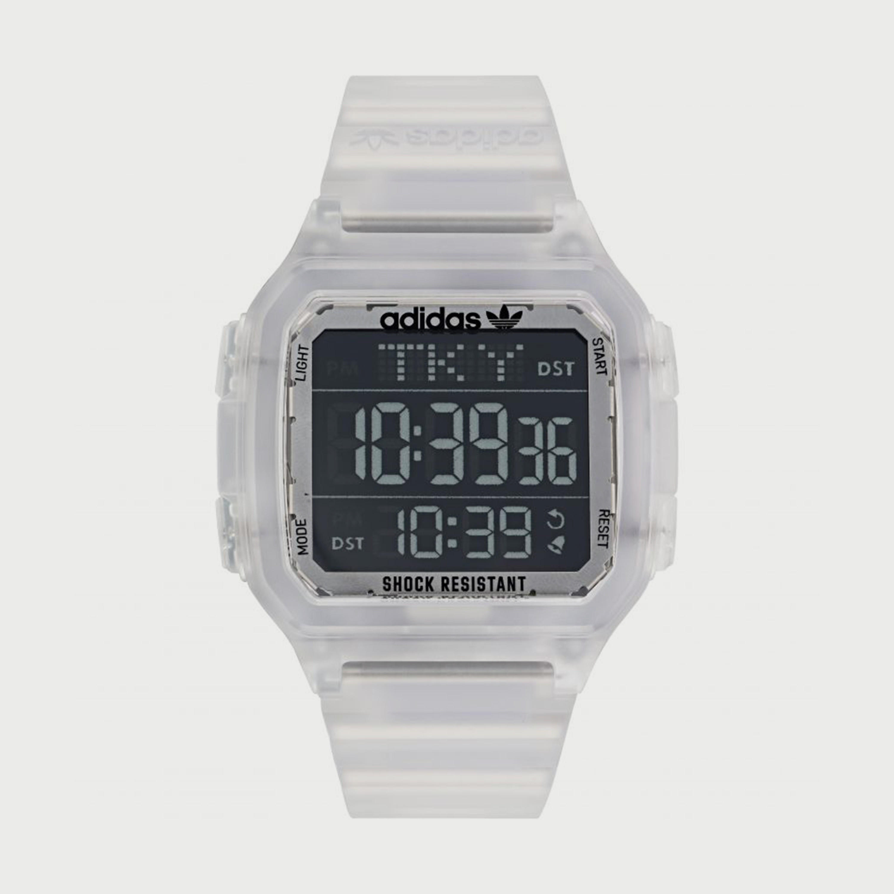 Adidas Men's White Digital Silicone Strap Watch - AOST22049 | 47 MM-men-watchesandjewellery-watches-image-1
