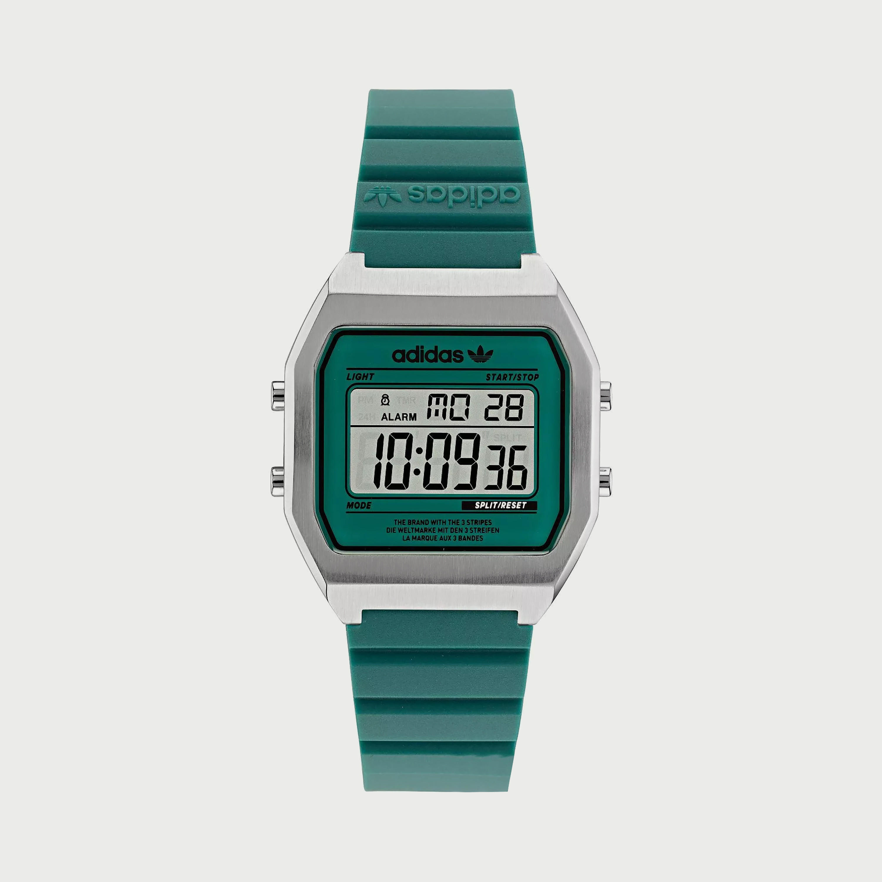 Adidas Green Digital Silicone Strap Watch - AOST22076-boys-accessories-watches-image-1