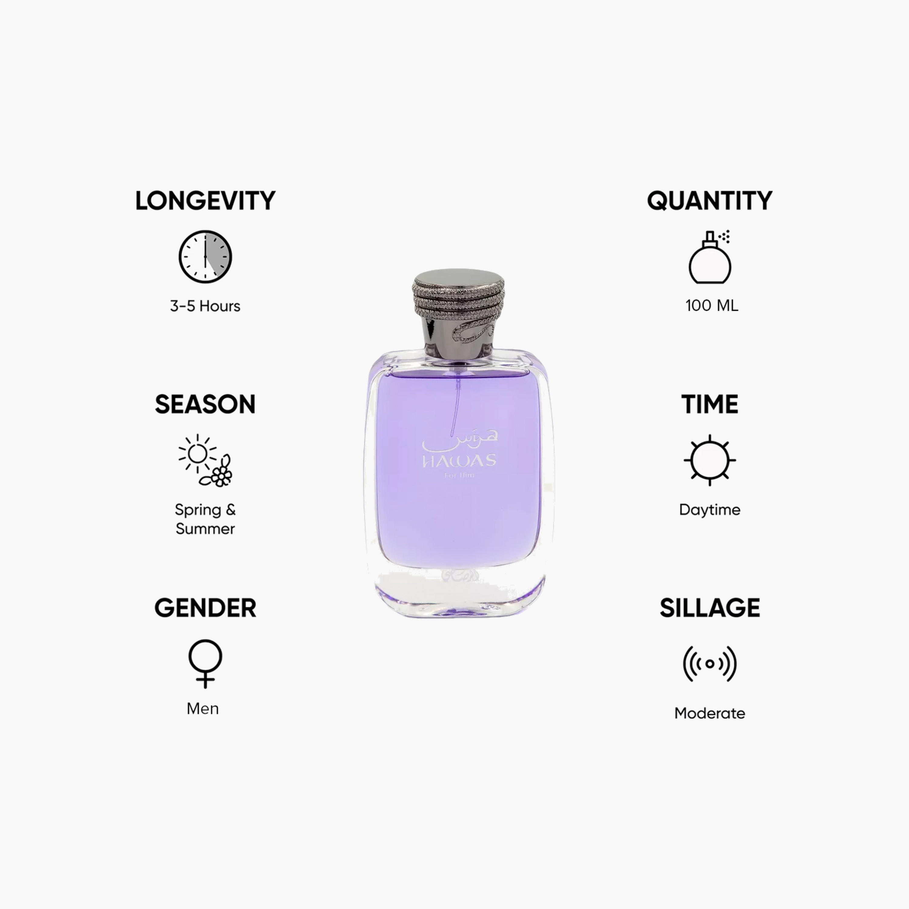 Rasasi Hawas Eau de Parfum for Men - 100 ml-beautyandpersonalcare-fragrance-men-image-5