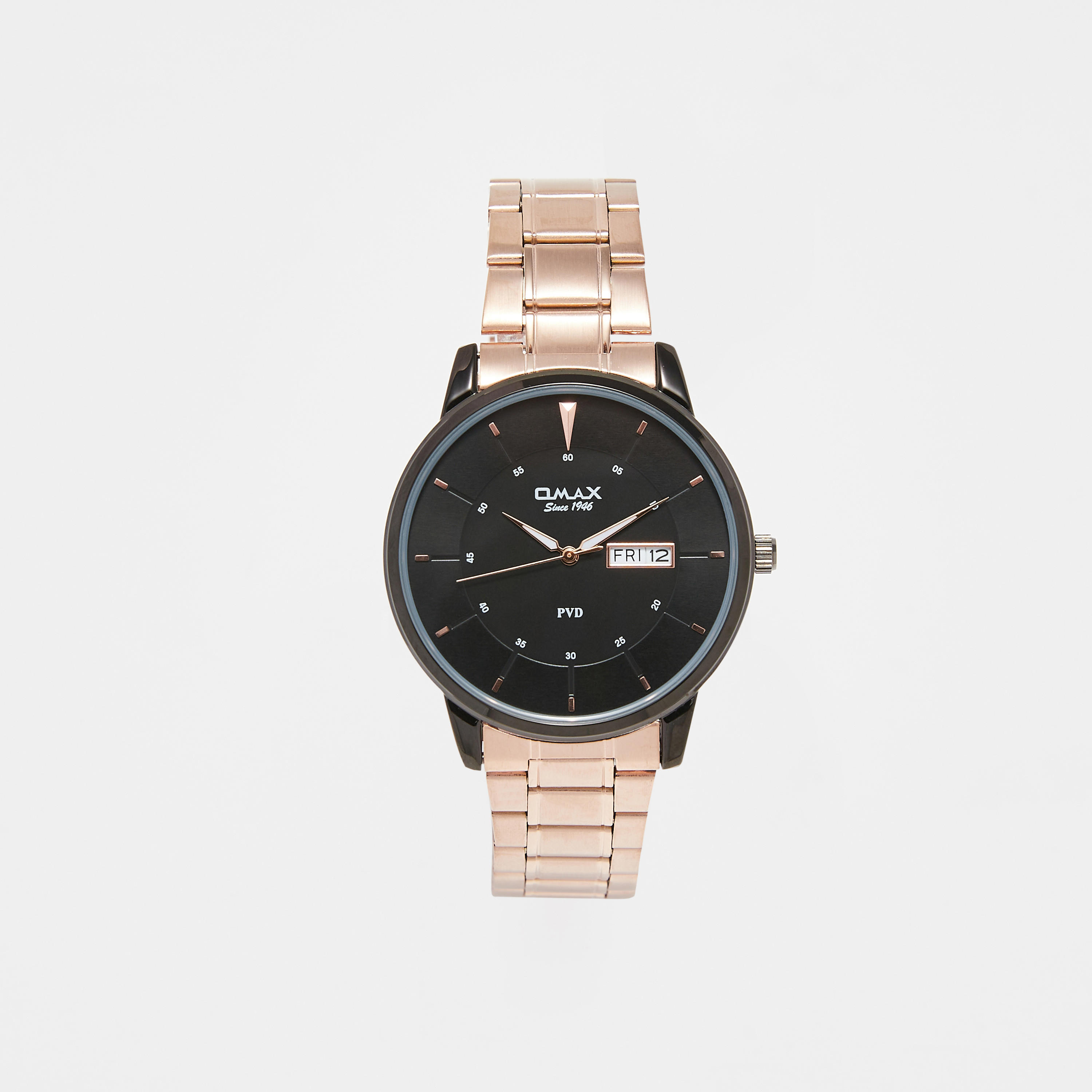 ساعة يد تناظرية ذهبية وردية للرجال من أوماكس-men-watchesandjewellery-watches-image-9
