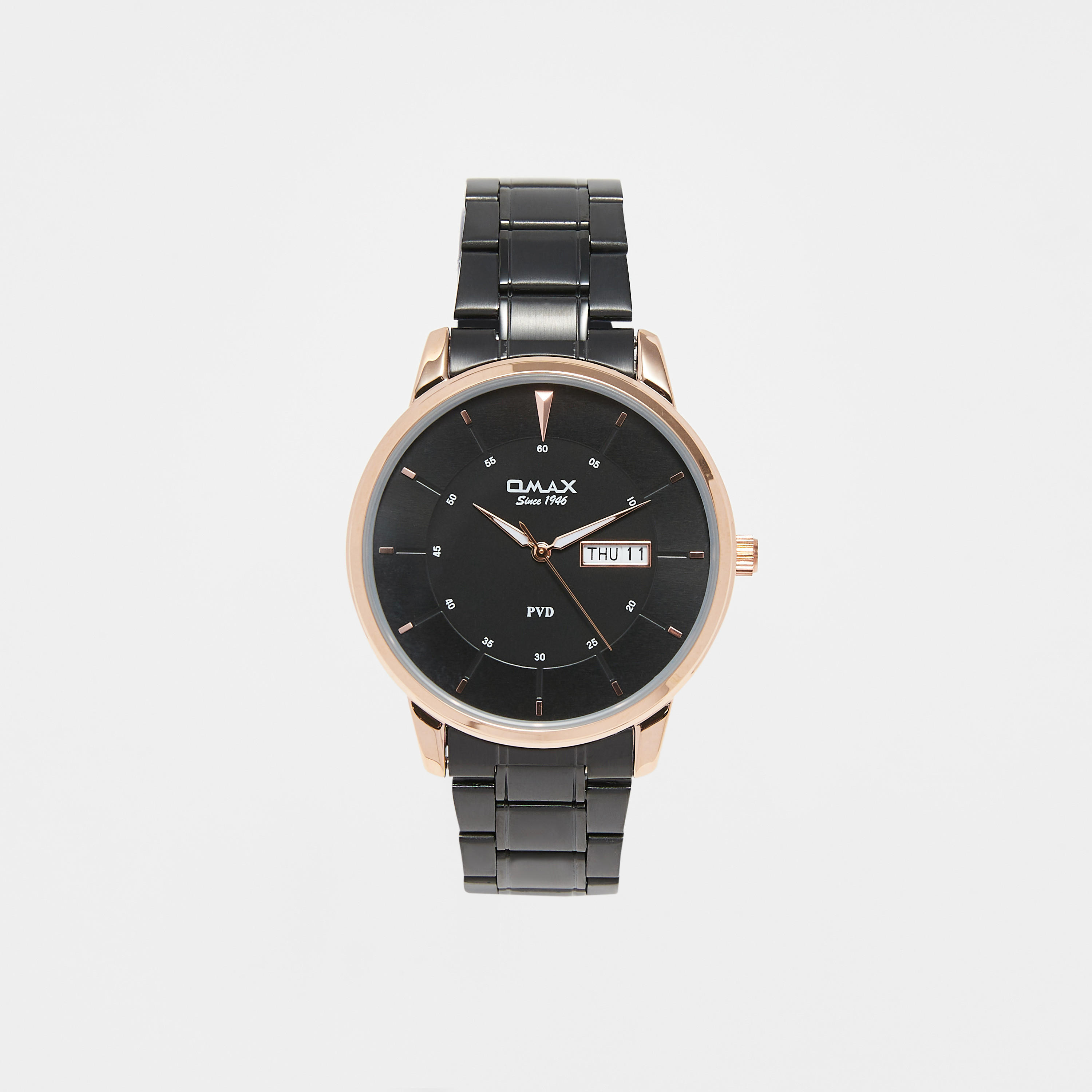 Omax Men's Black Analog Wrist Watch-men-watchesandjewellery-watches-image-1
