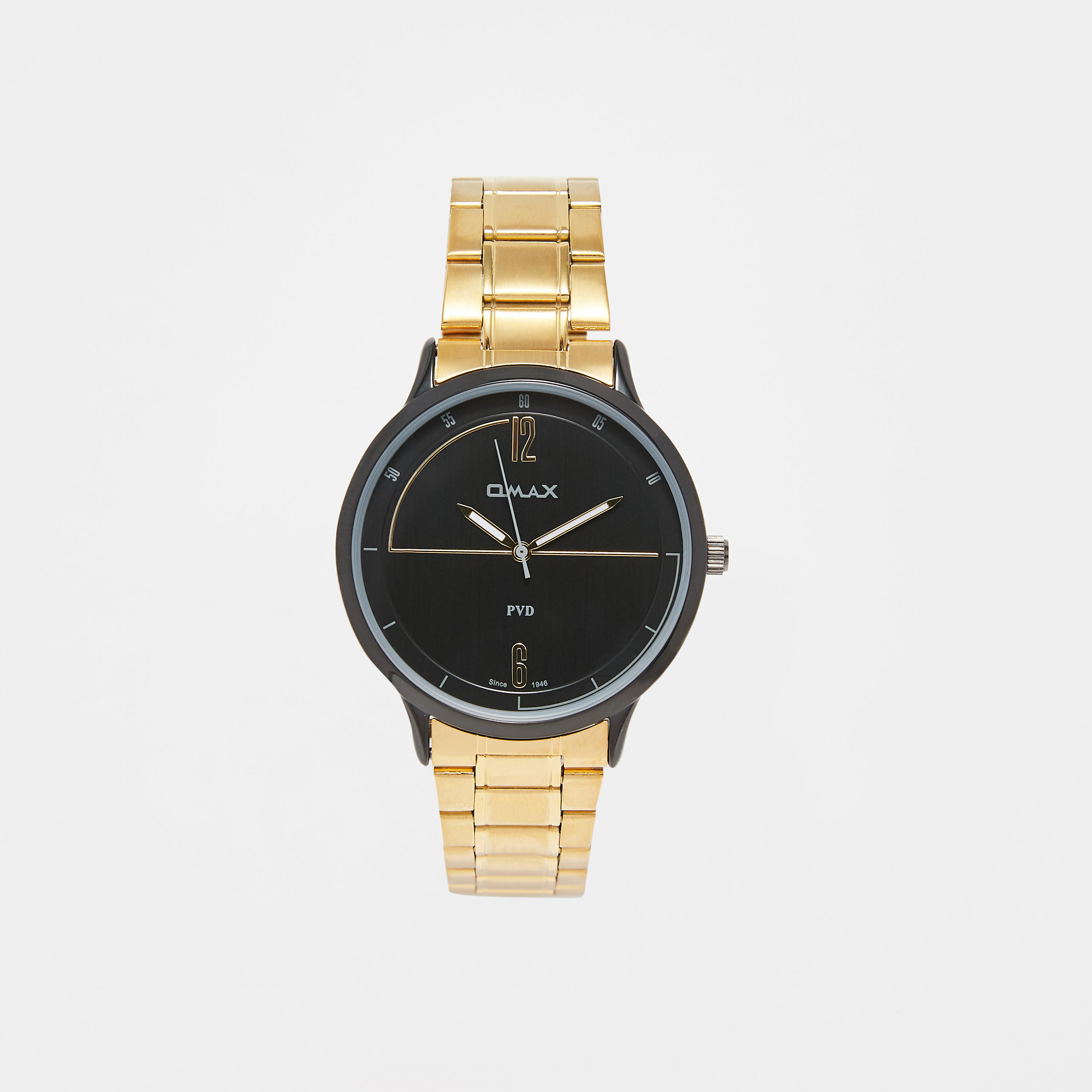 ساعة يد تناظرية ذهبية للرجال من أوماكس-men-watchesandjewellery-watches-image-1