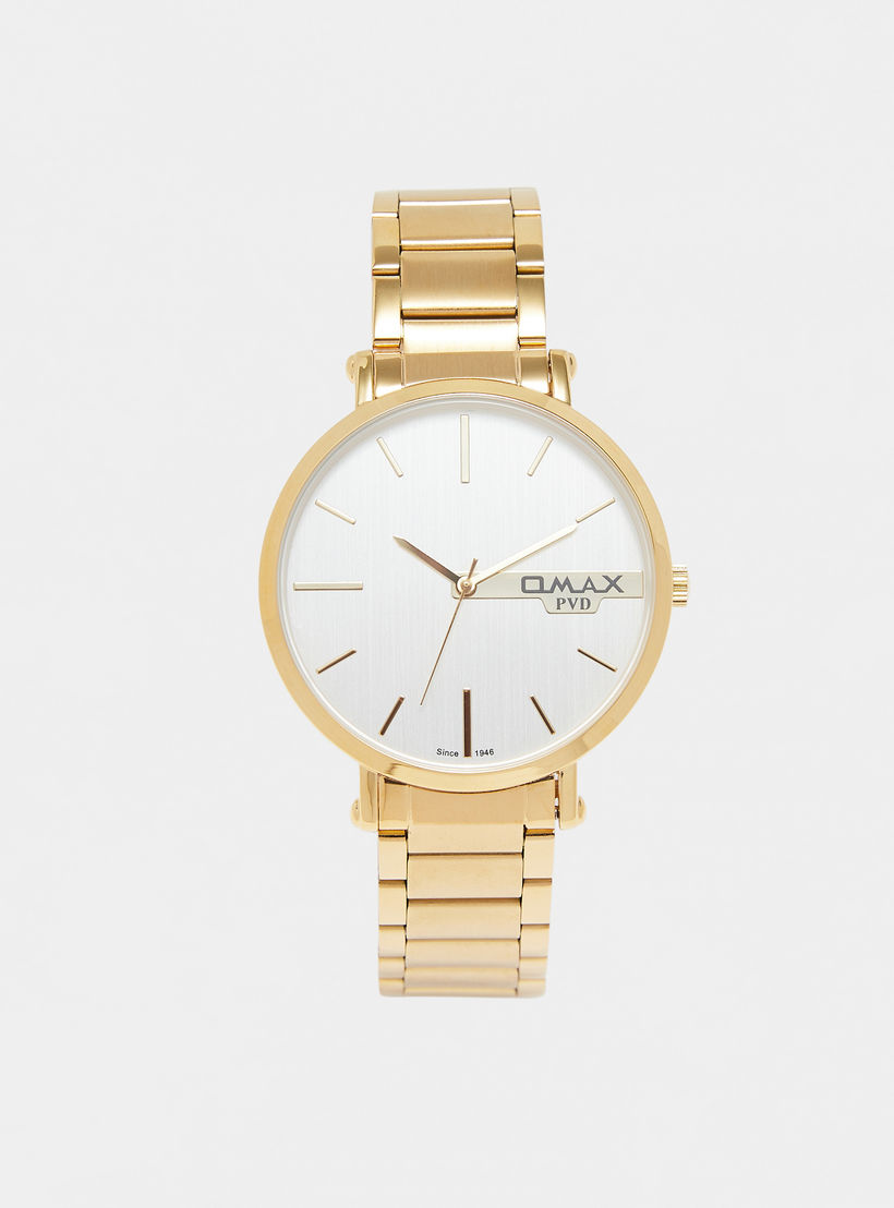 Omax Men's Gold Analog Wrist Watch-men-watchesandjewellery-watches-image-1
