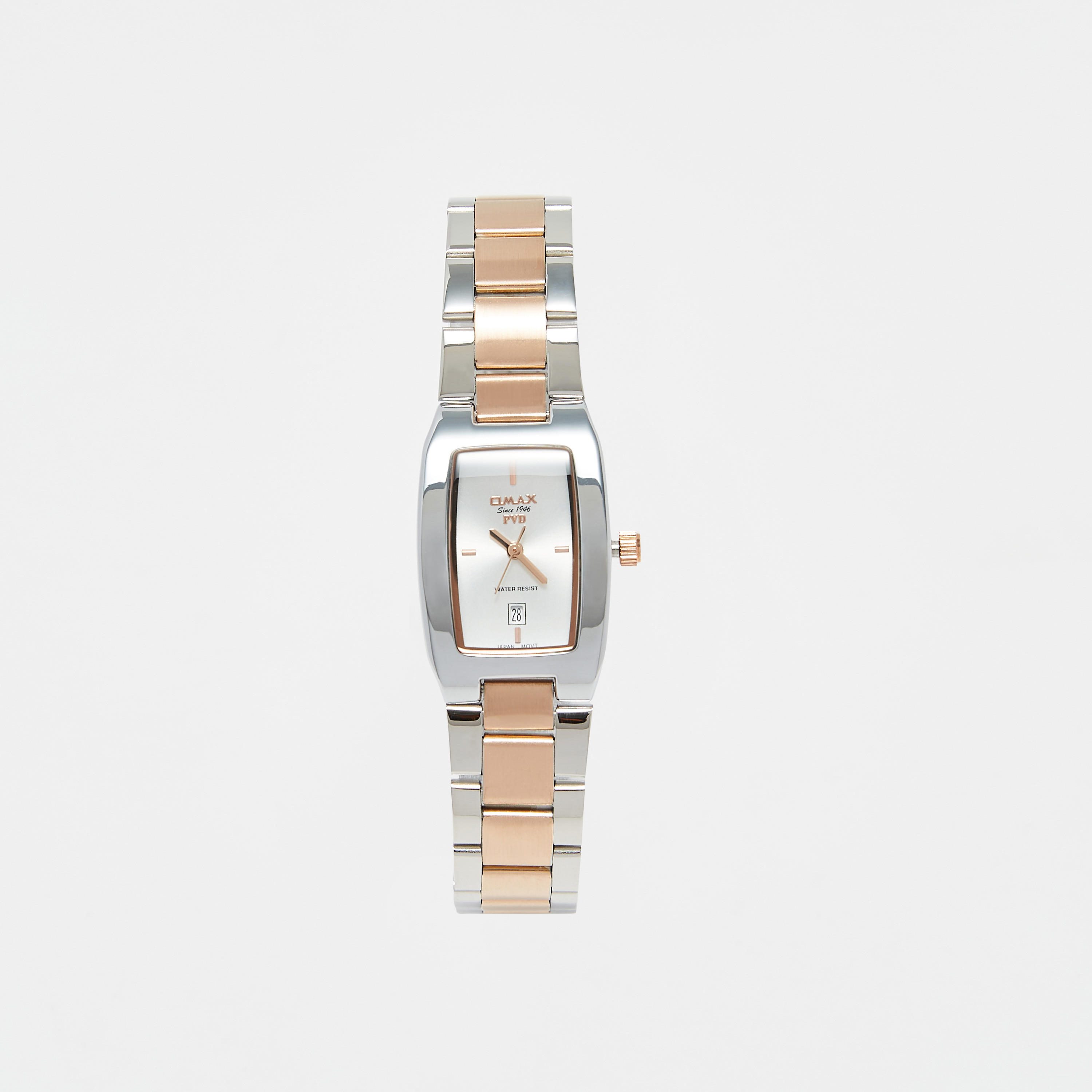 ساعة يد تناظرية فضية وذهبية للنساء من أوماكس-women-watchesandjewellery-watches-image-1