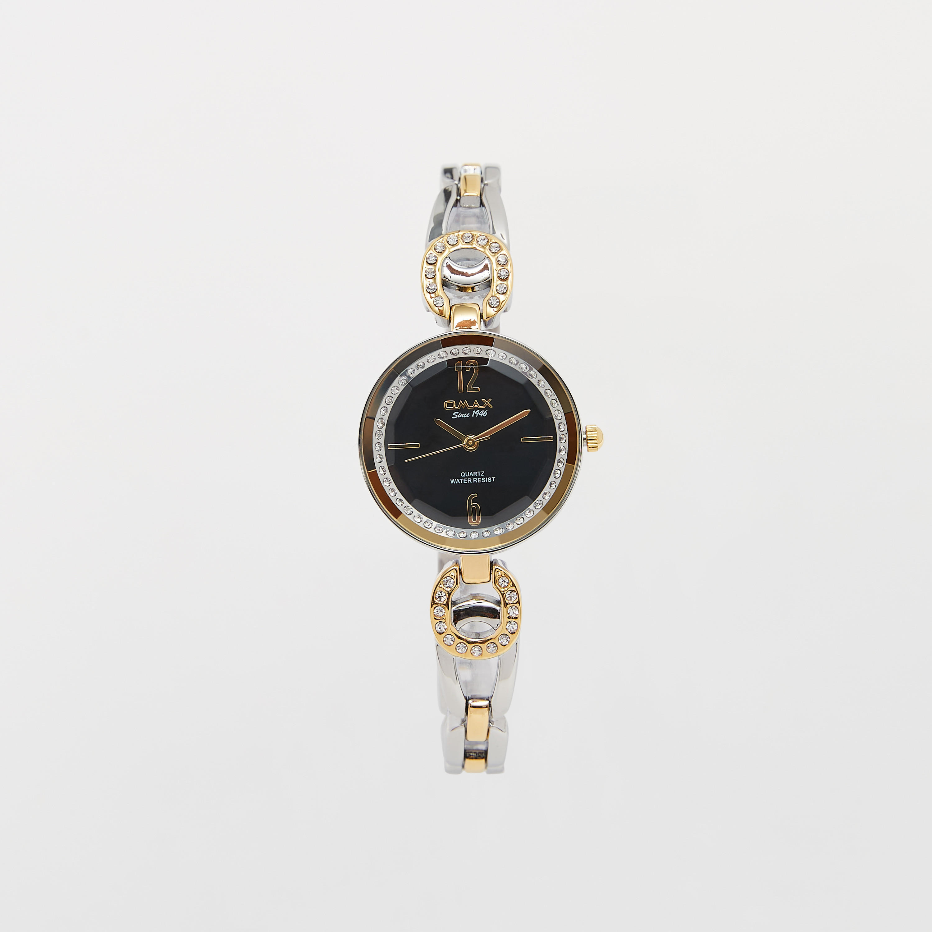 Omax Women's Silver and Gold Analog Wrist Watch-women-watchesandjewellery-watches-image-1