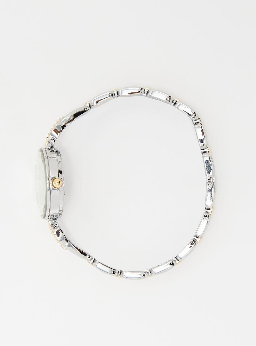 Omax Women's Silver and Gold Analog Wrist Watch-women-watchesandjewellery-watches-image-2