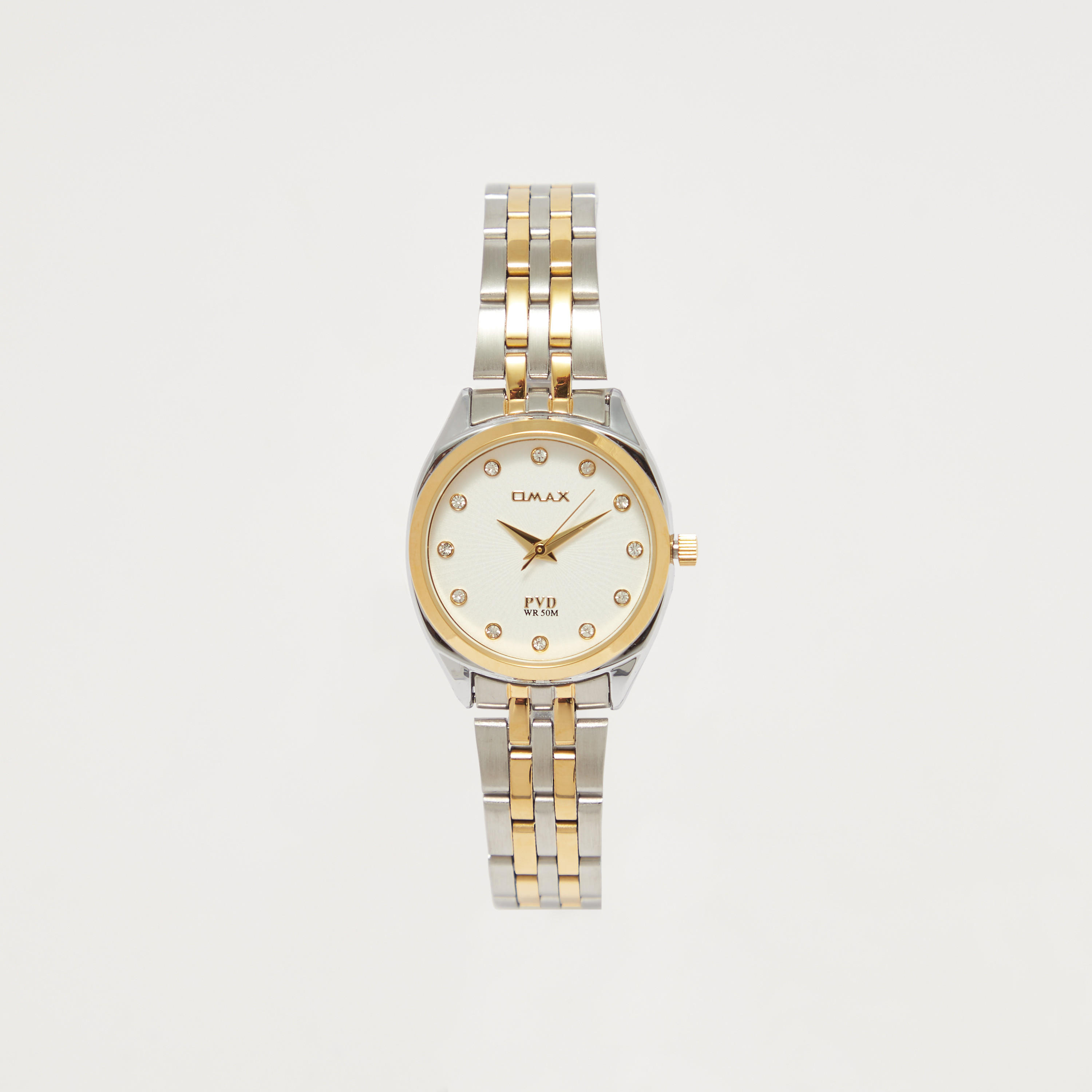 Omax Women's Silver and Gold Analog Wrist Watch-women-watchesandjewellery-watches-image-1