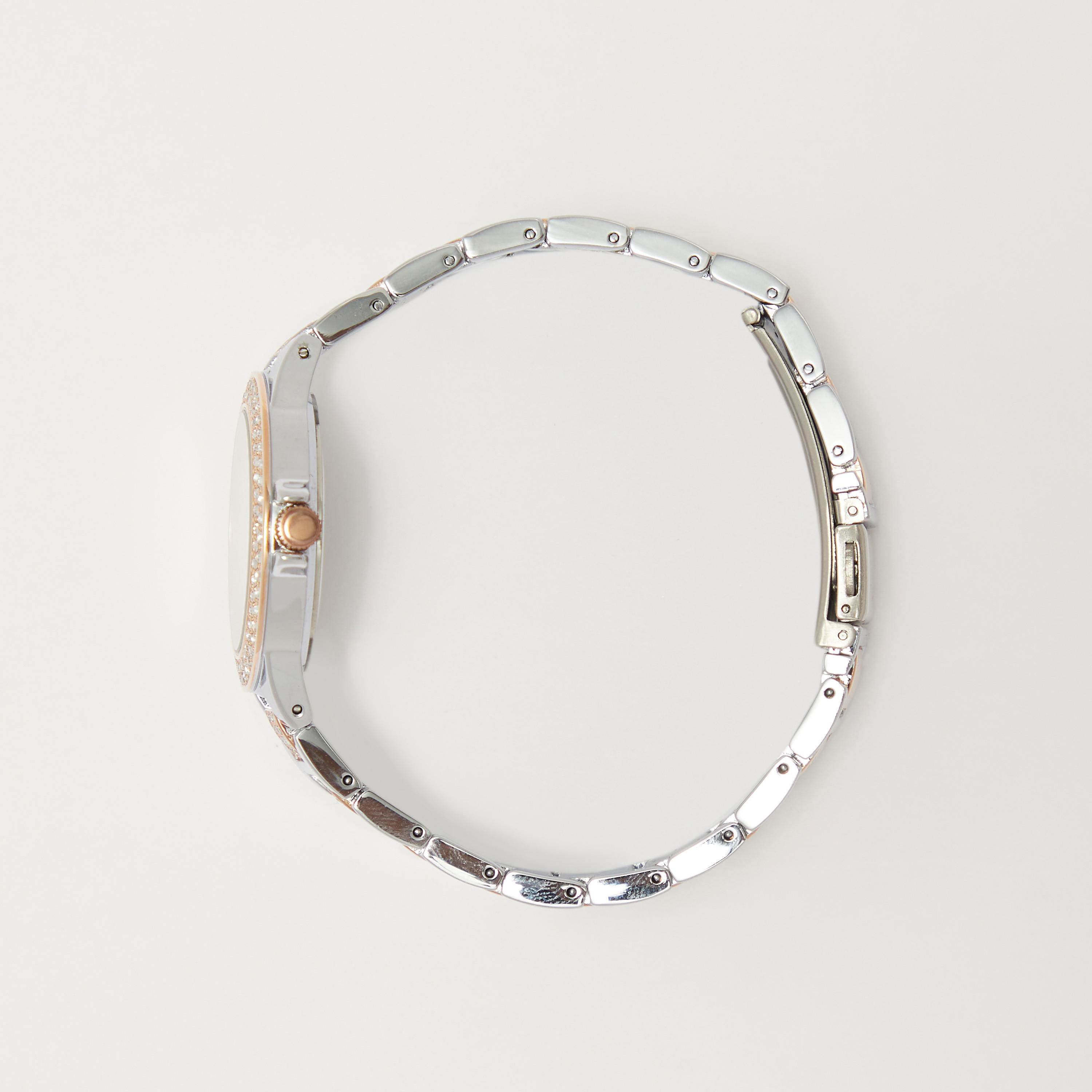ساعة يد تناظرية فضية وذهبية للنساء من أوماكس-women-watchesandjewellery-watches-image-2