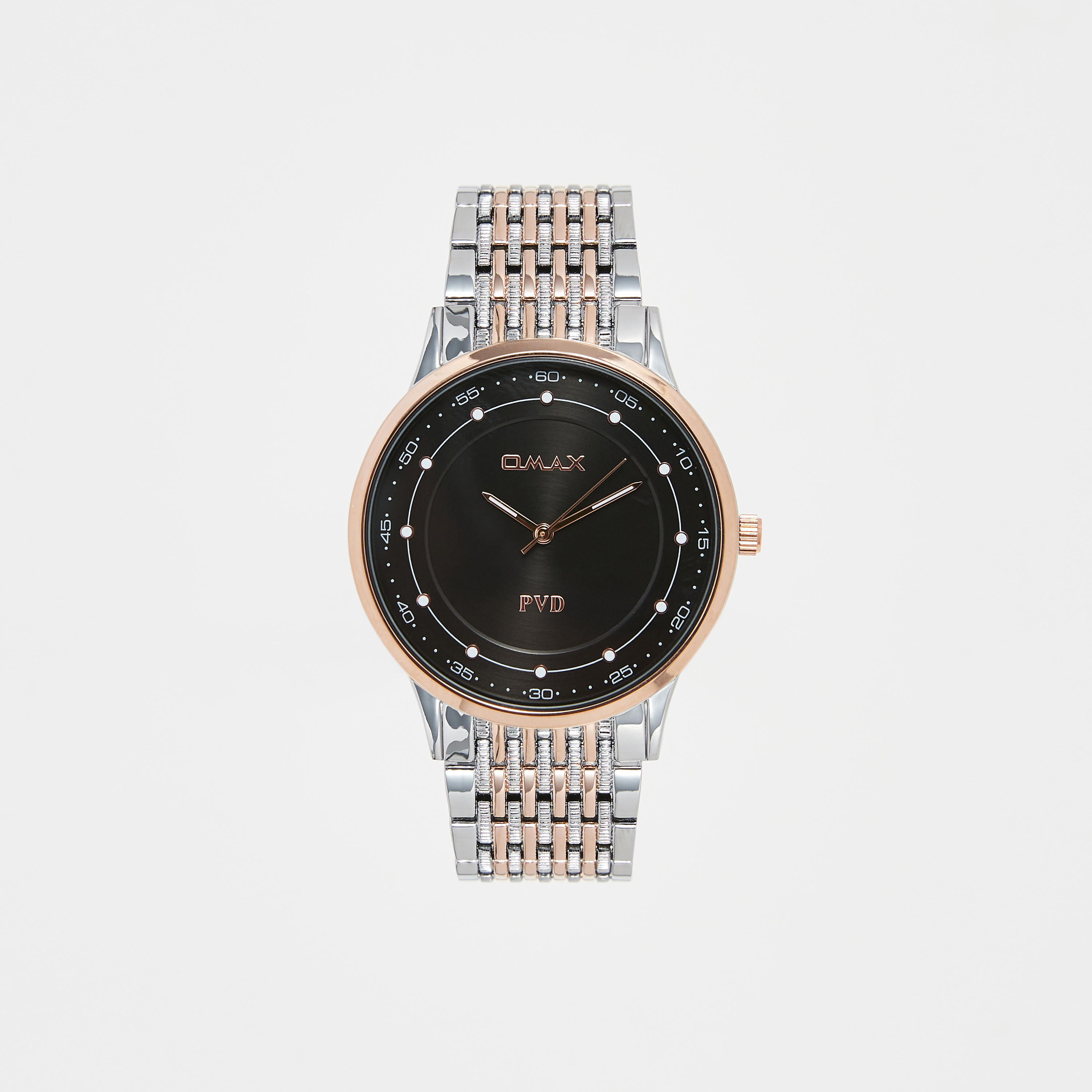 ساعة يد تناظرية فضية وذهبية للرجال من أوماكس-men-watchesandjewellery-watches-image-1