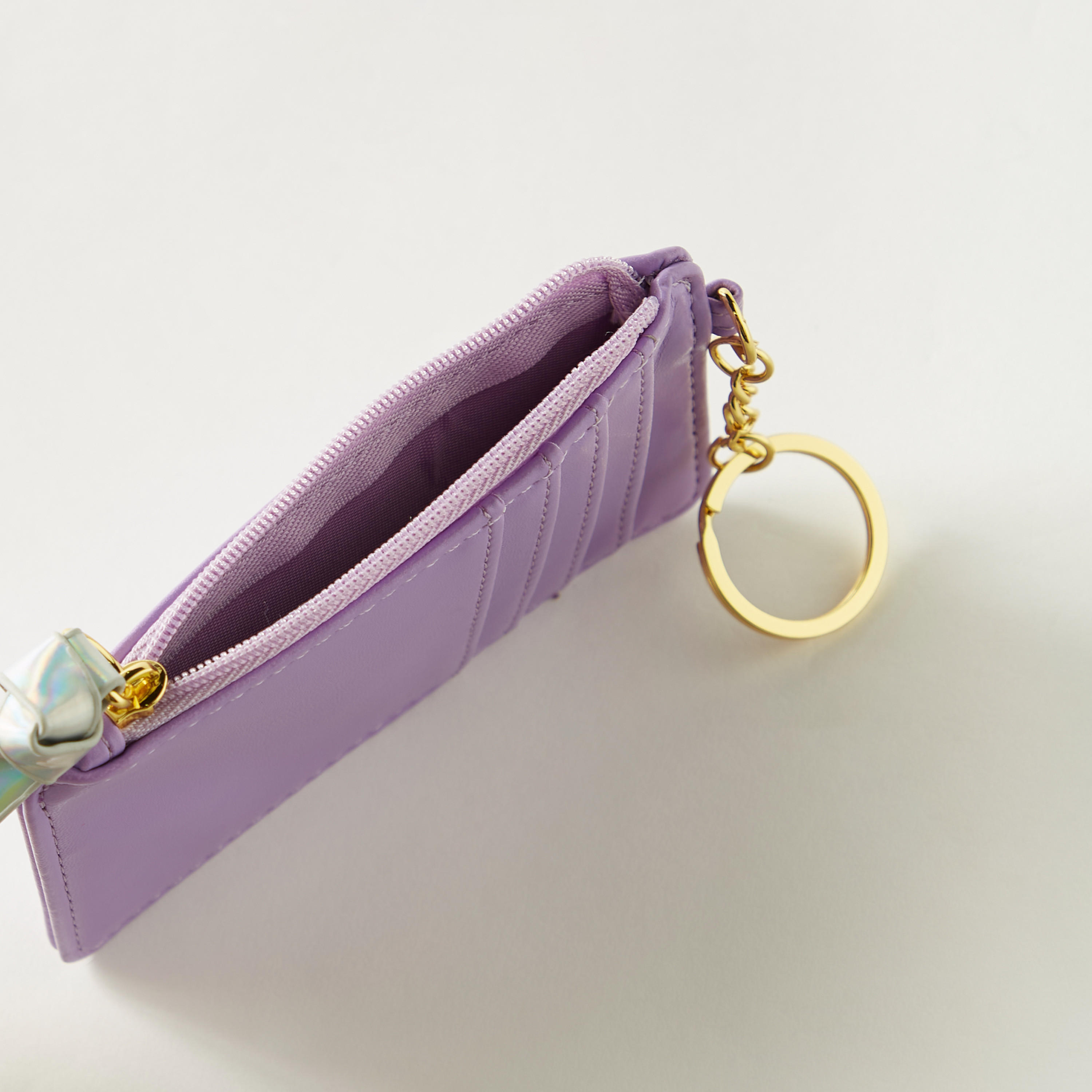 Printed Cardholder with Zip Closure and Keyring-school-stationery-pencilcases-image-4
