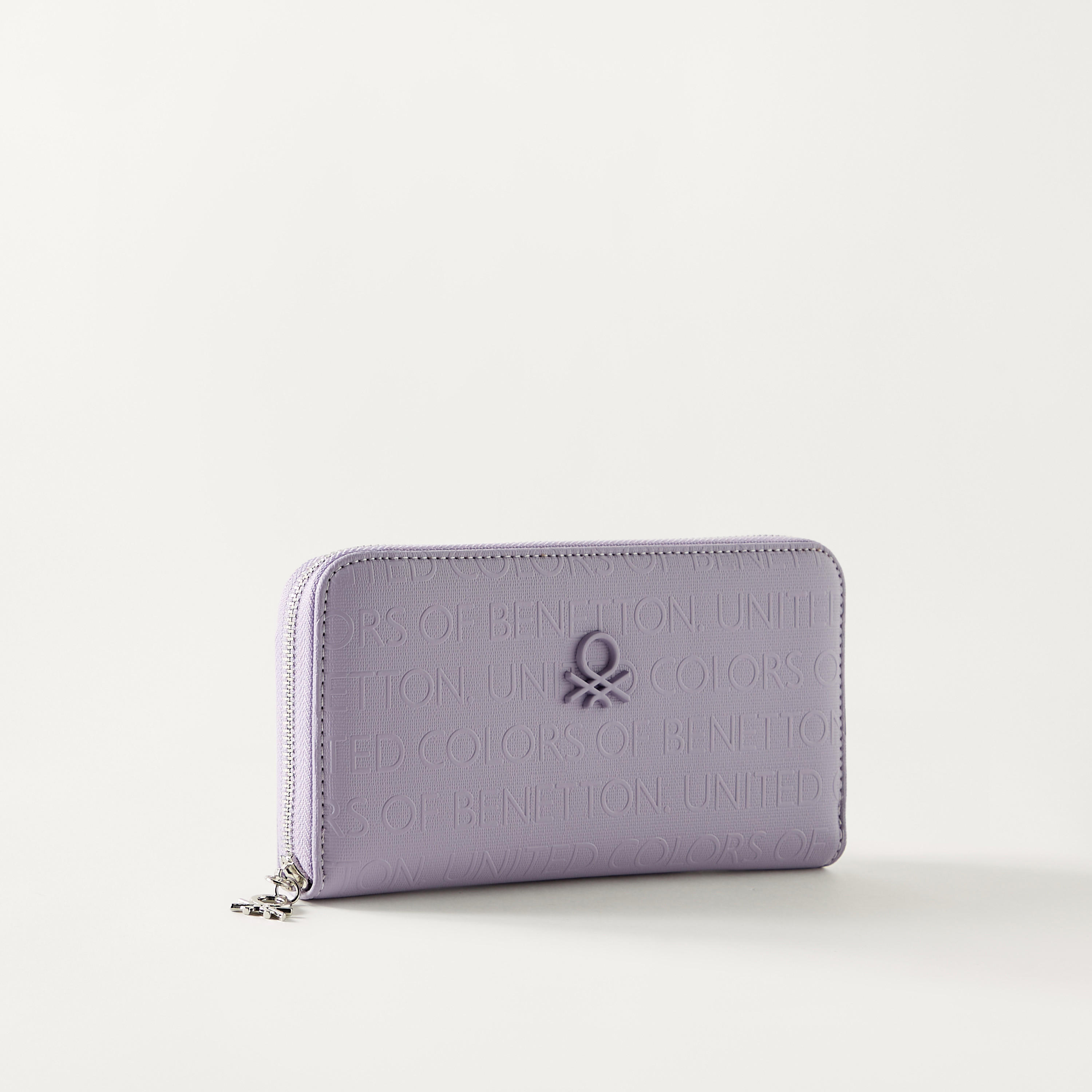 United Colors of Benetton All-Over Logo Embossed Zip Around Wallet-women-bagsandwallets-wallets-image-2