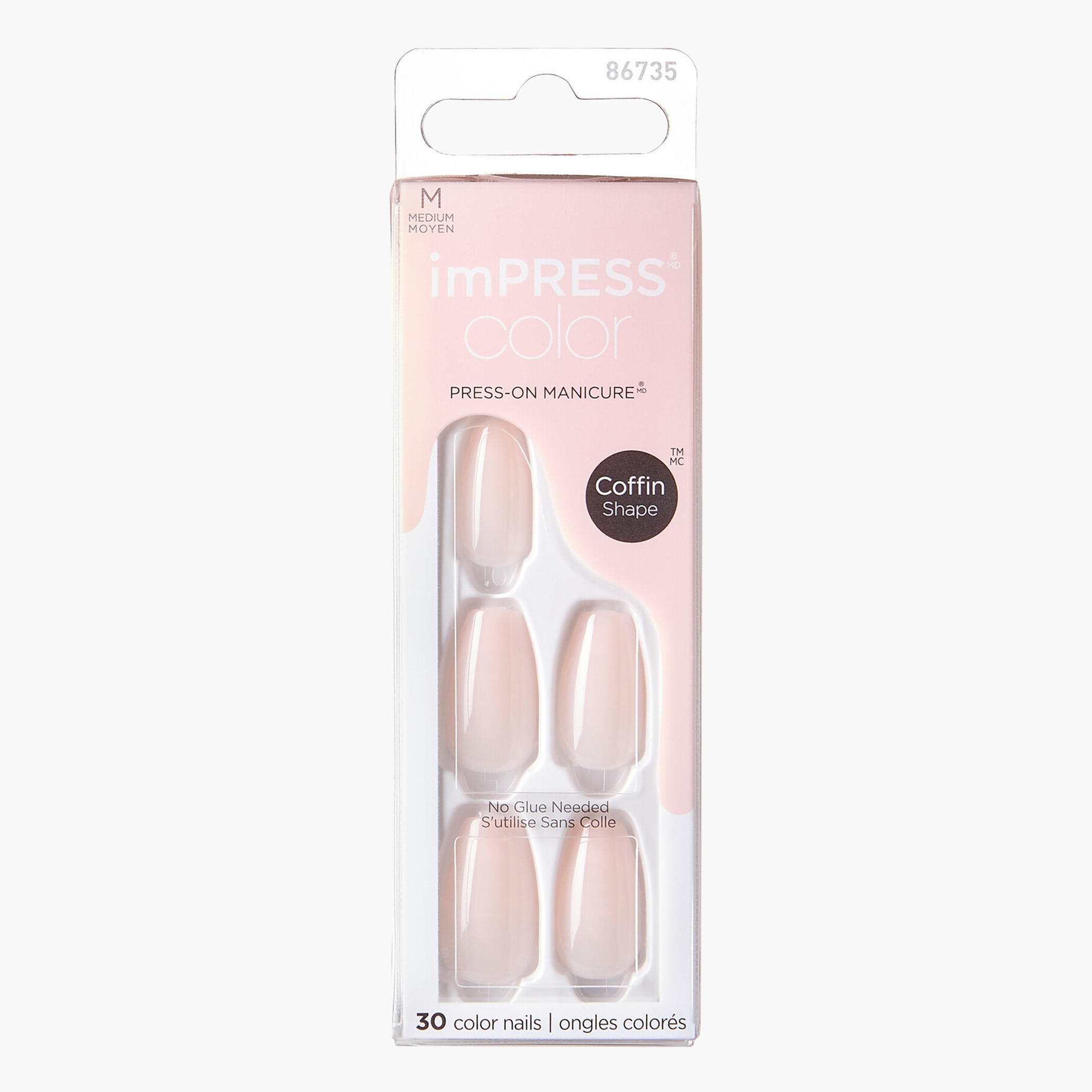 Kiss Cosmetics Impress Color Medium Coffin Press-On Nails-beautyandpersonalcare-makeup-nails-artificialnails-image-1