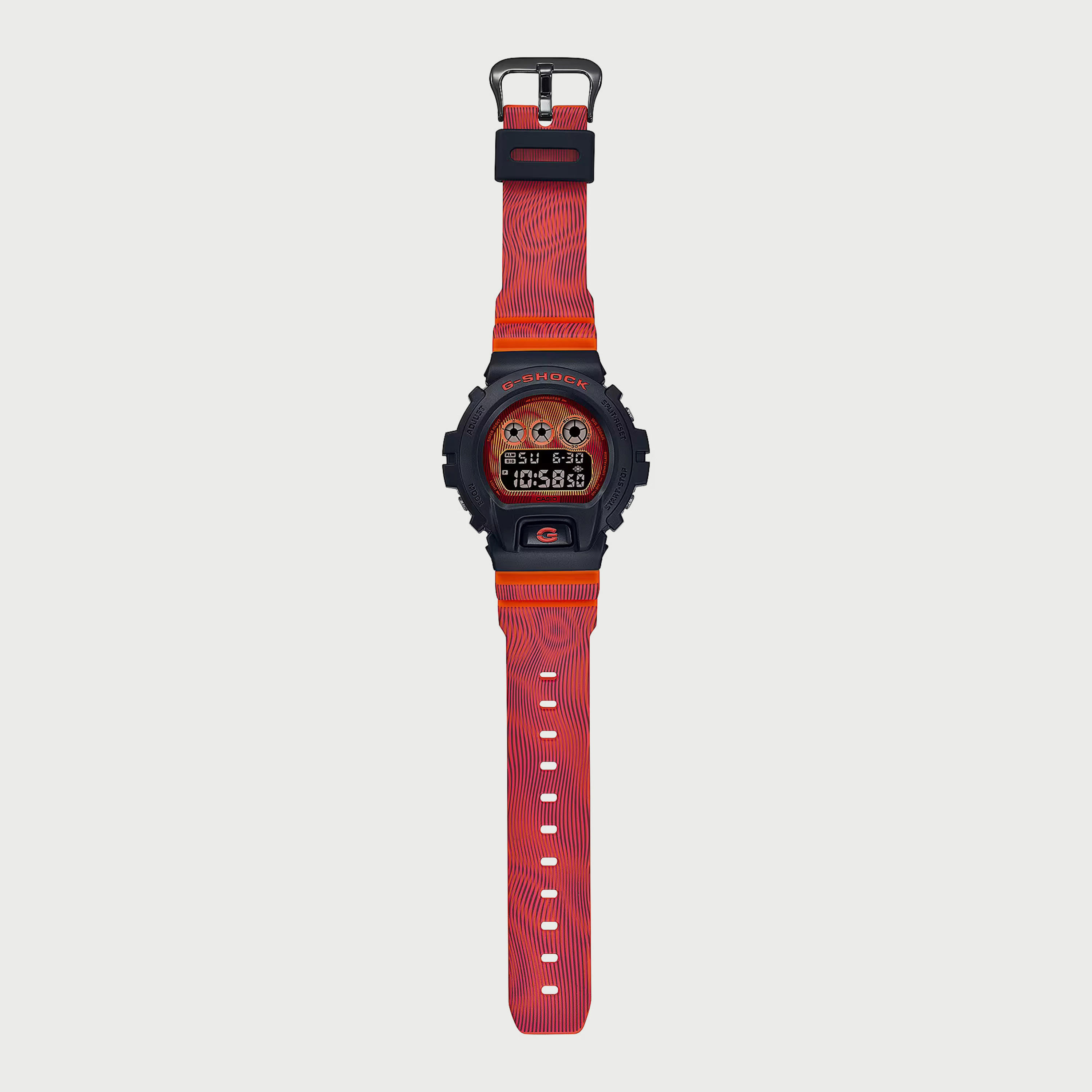 DW-6900TD-4DR ساعة رقمية للرجال بألوان متعددة مع سوار سيليكون من جي شوك-men-watchesandjewellery-watches-image-2