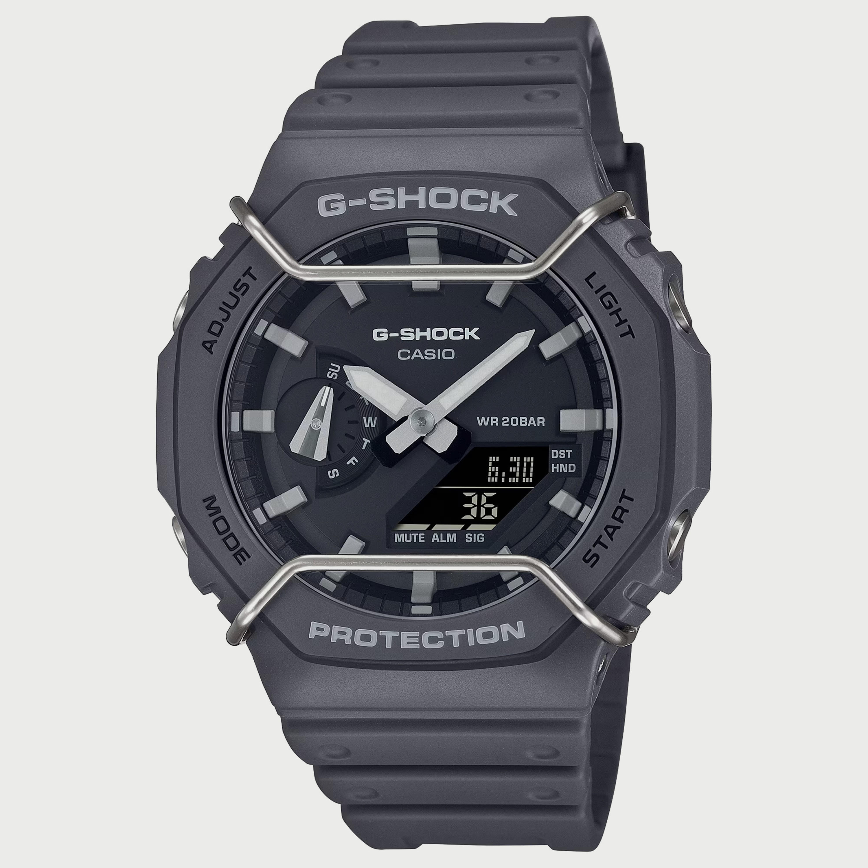 G-Shock Men's Black Analog-Digital Silicone Strap Watch - GA-2100PTS-8ADR-men-watchesandjewellery-watches-image-1