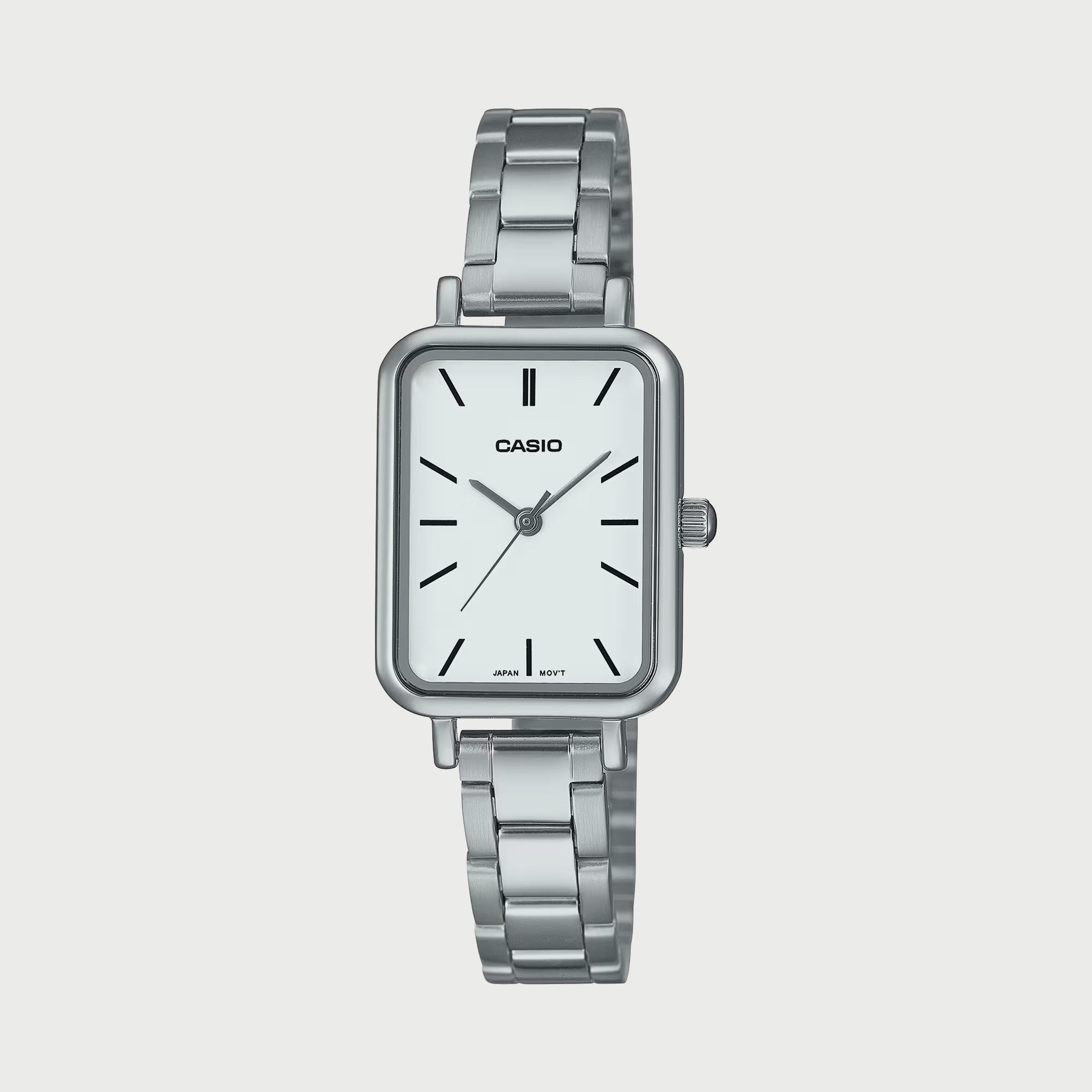 Casio Women's Silver Analog Stainless Steel Strap Watch - LTP-V009D-7EUDF-women-watchesandjewellery-watches-image-1