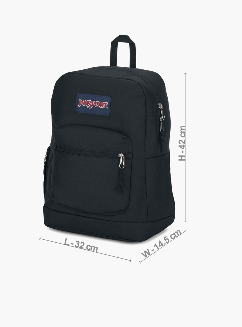 Jansport Solid Backpack with Adjustable Straps and Zip Closure - Lifetime Warranty-school-bagsandbackpacks-backpacks-image-3