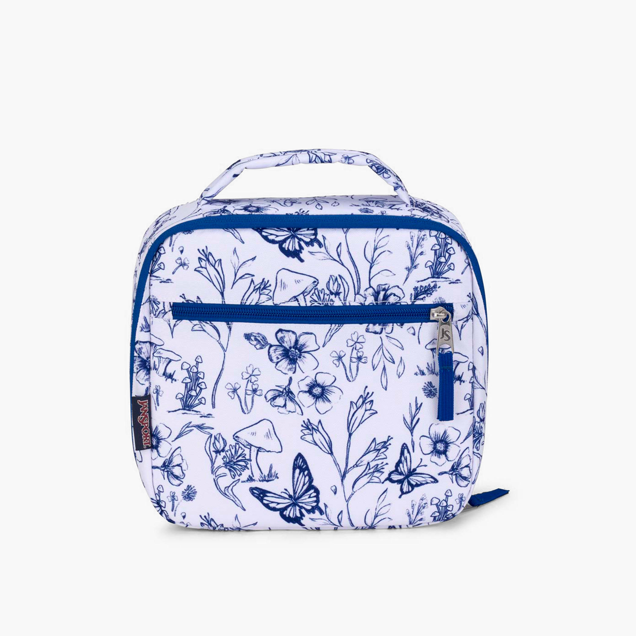 Jansport Floral Print Insulated Lunch Bag with Handle and Zip Closure - Lifetime Warranty-school-lunchessentials-lunchbags-image-1