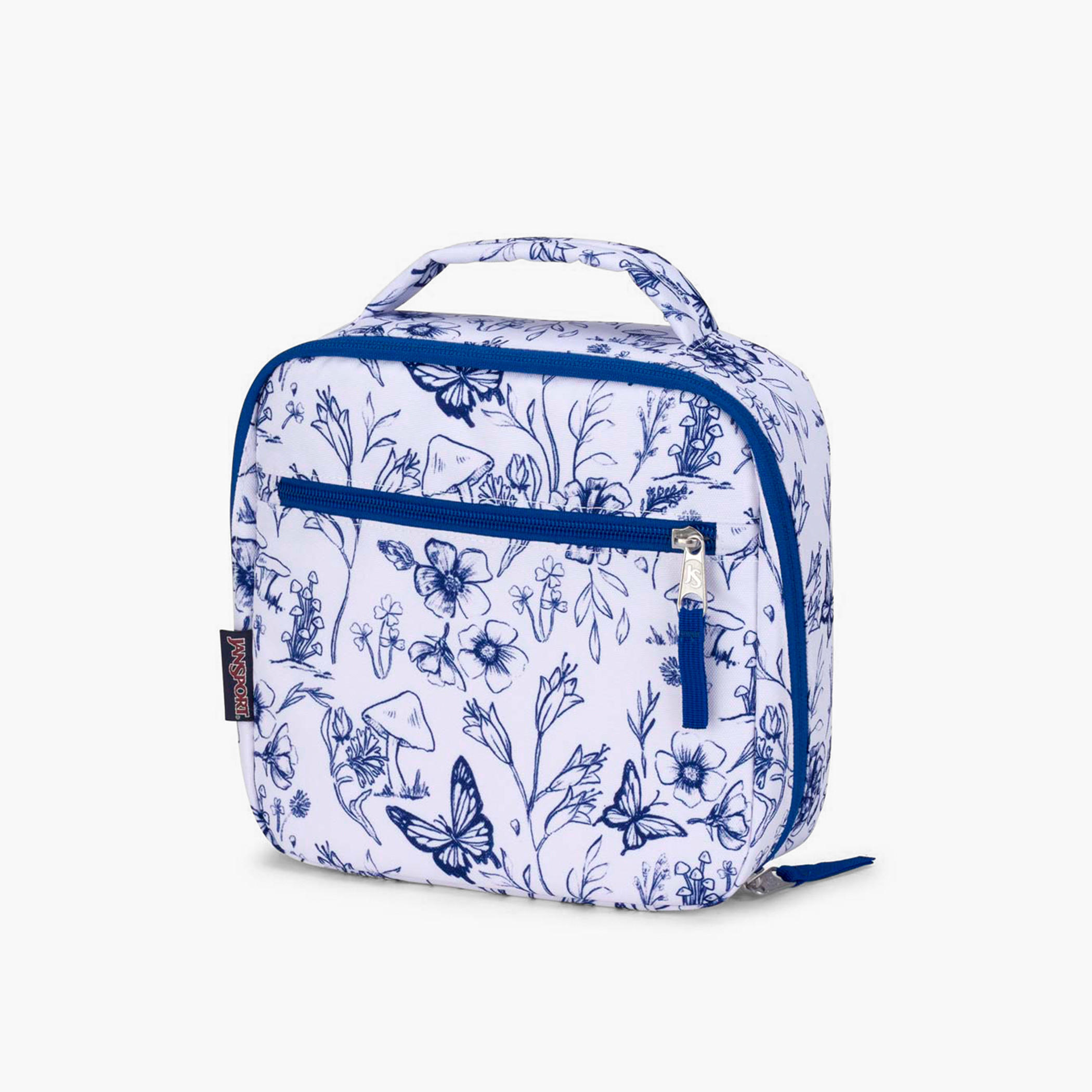 Jansport Floral Print Insulated Lunch Bag with Handle and Zip Closure - Lifetime Warranty-school-lunchessentials-lunchbags-image-3