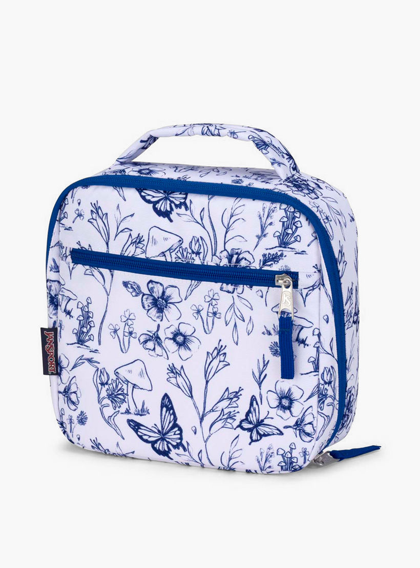Jansport Floral Print Insulated Lunch Bag with Handle and Zip Closure - Lifetime Warranty-school-lunchessentials-lunchbags-image-3
