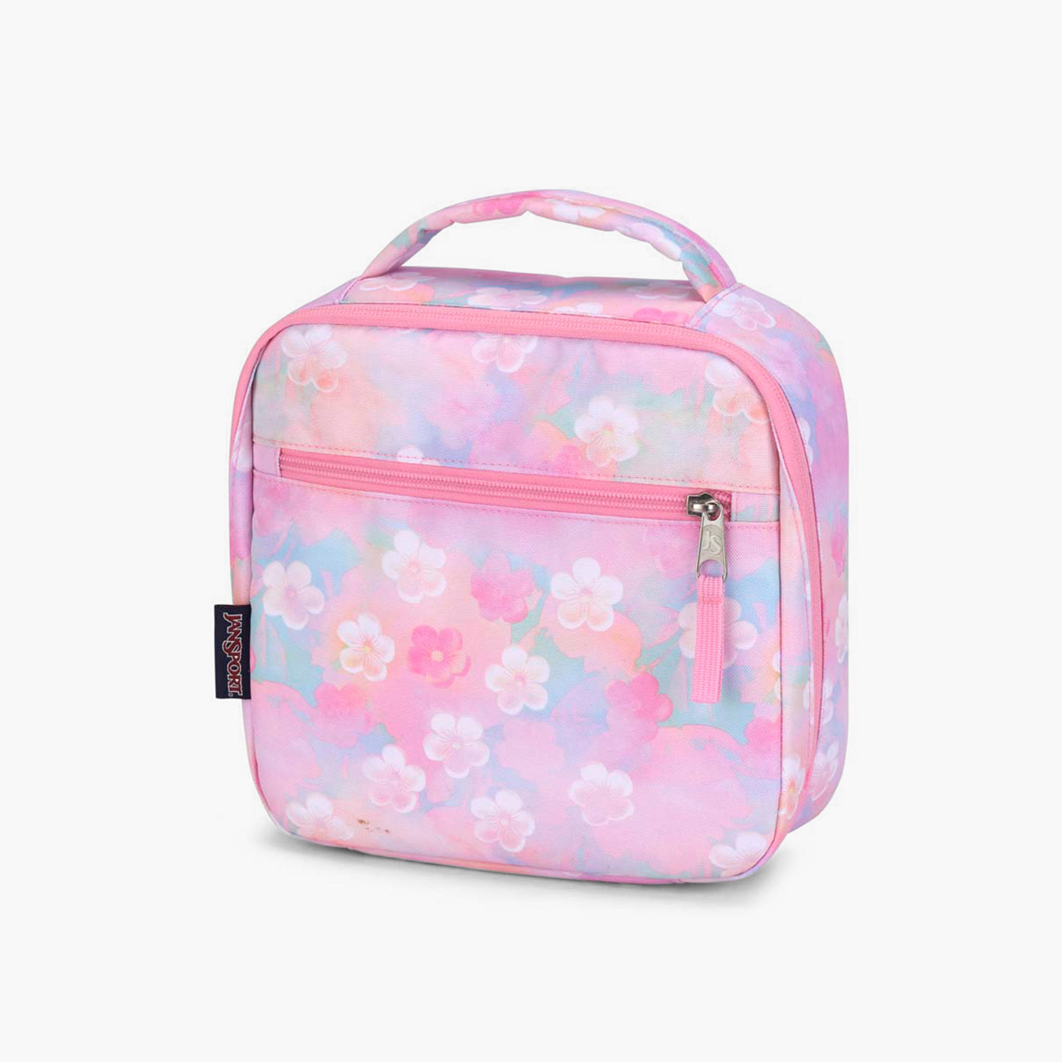 Jansport Floral Print Insulated Lunch Bag with Handle and Zip Closure - Lifetime Warranty-school-lunchessentials-lunchbags-image-3