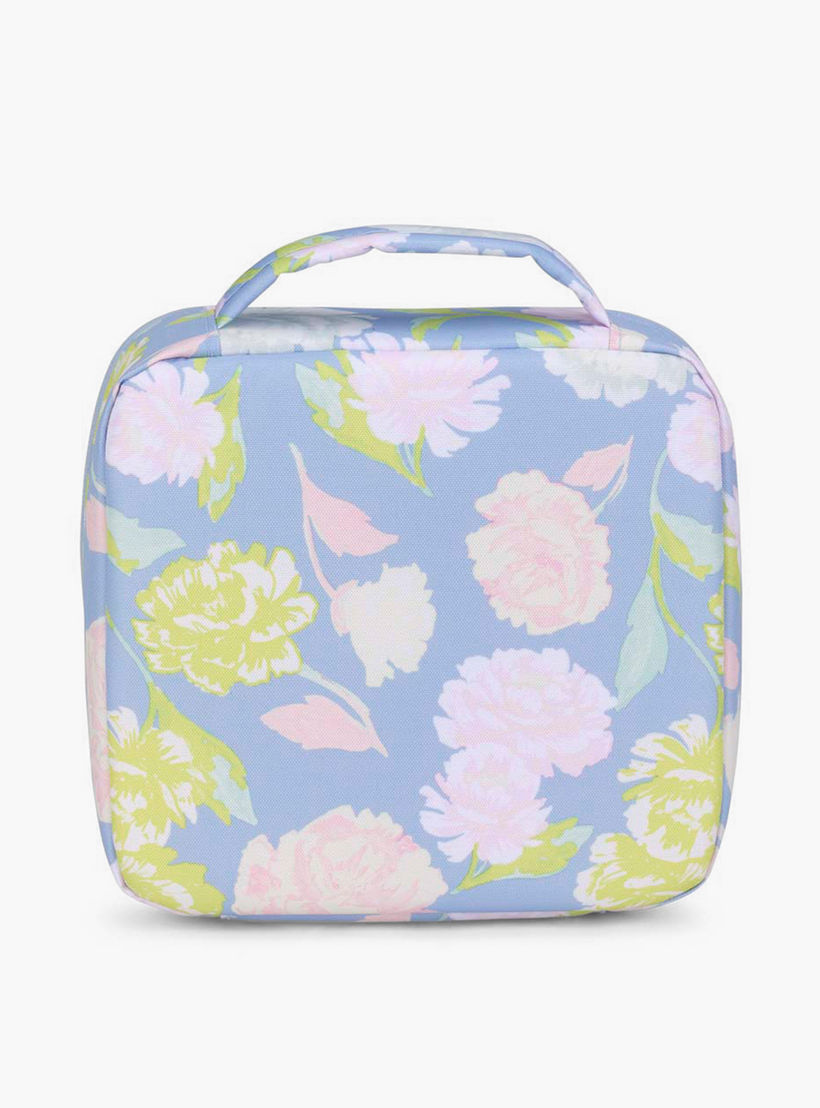 Jansport Floral Print Insulated Lunch Bag with Handle and Zip Closure - Lifetime Warranty-school-lunchessentials-lunchbags-image-2